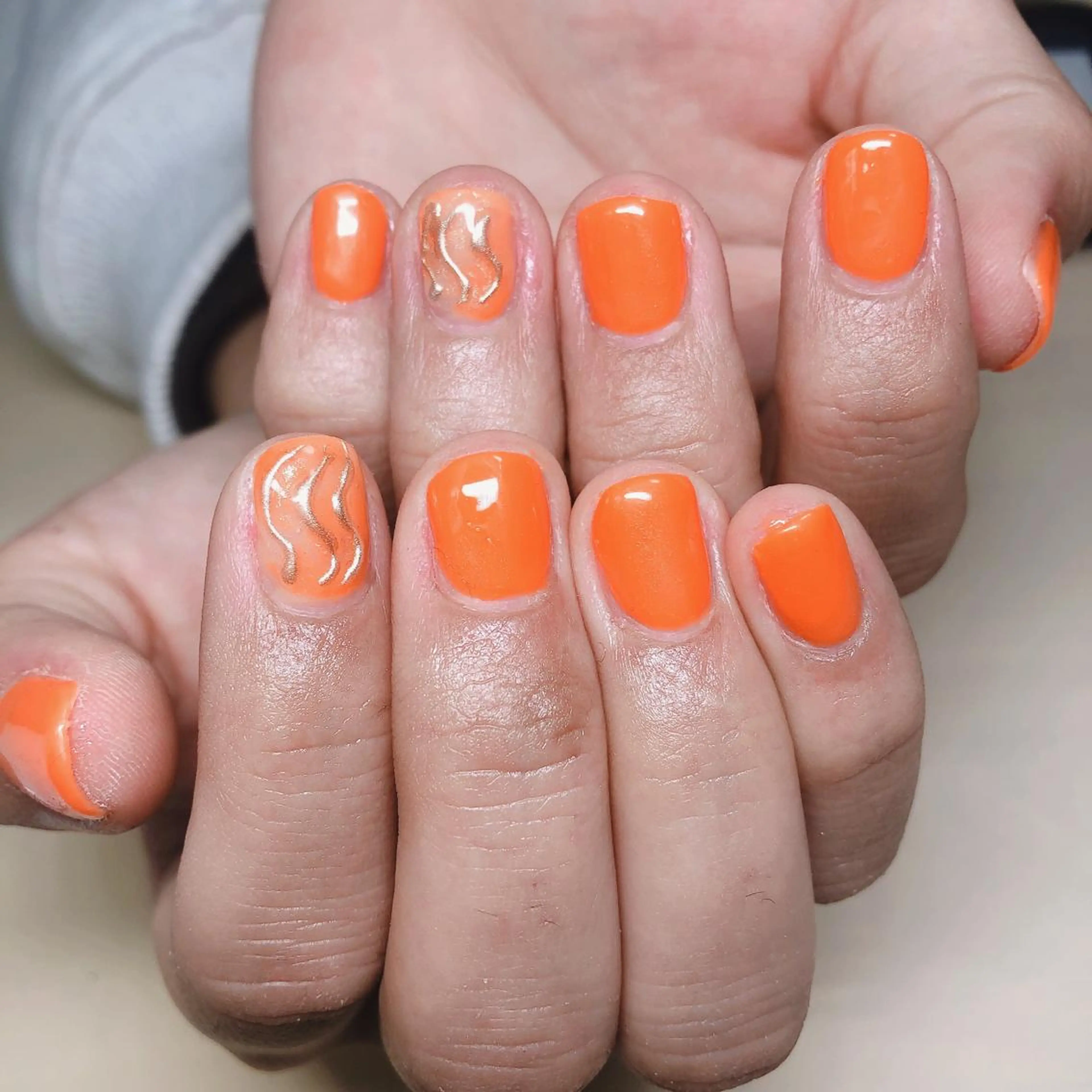 ネイル アートネイル ワンカラーネイル 結城 怜菜のネイルデザイン