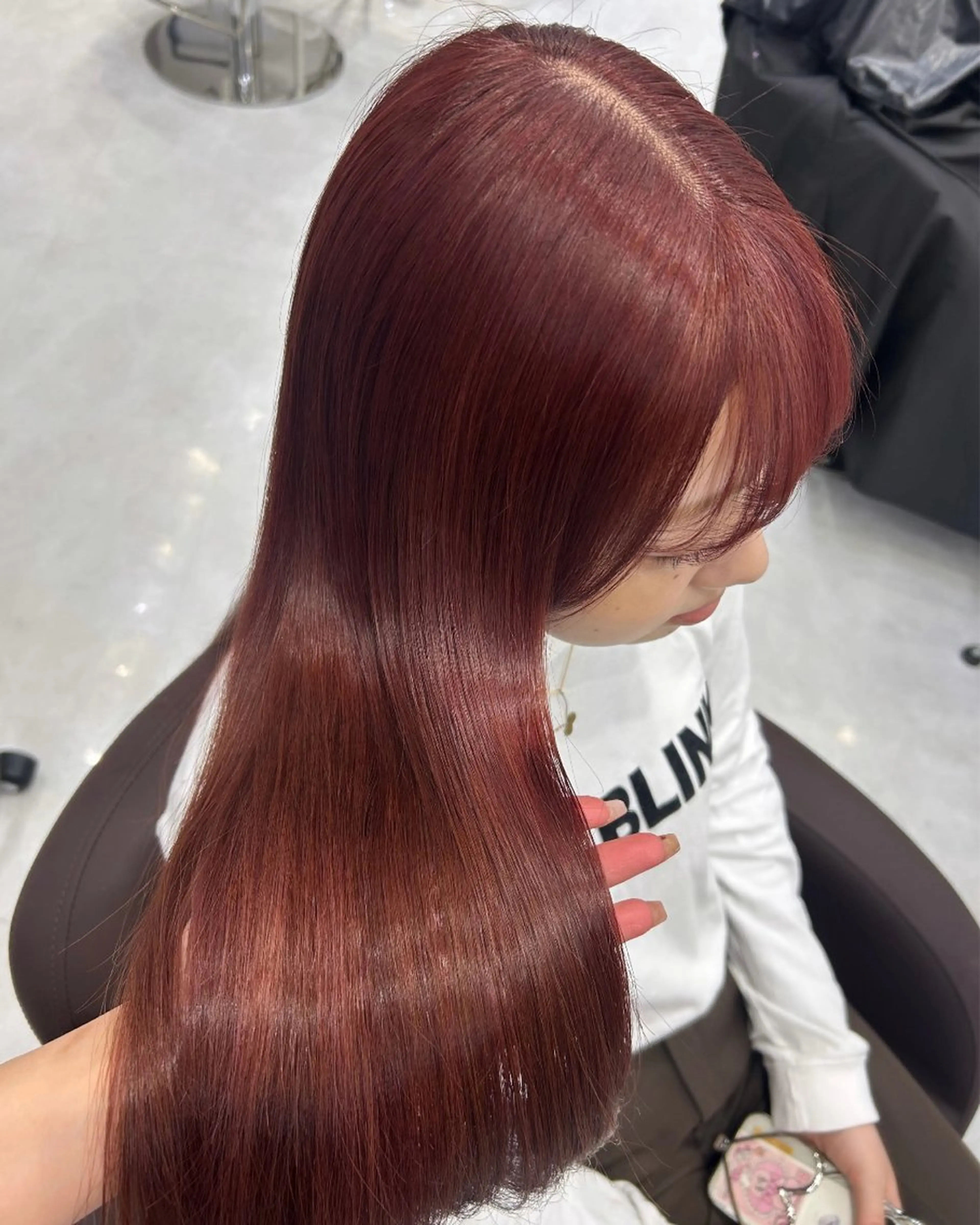 セミロング カラー ブリーチ IS所属・横浜美容室/透明感 カラー/レイヤーのヘアスタイル