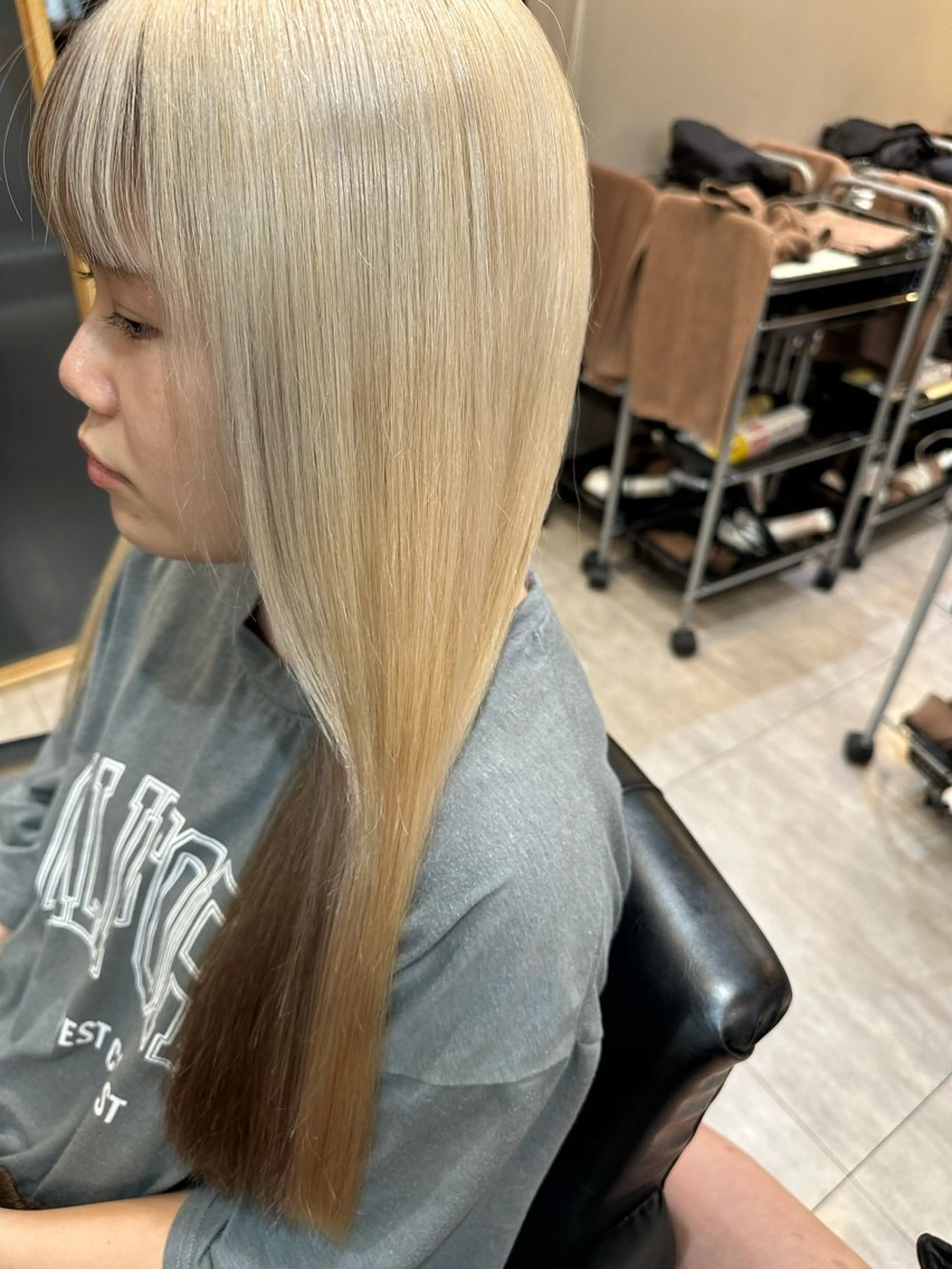 ロング ヘアカラー 横浜lapis amaneのヘアスタイル