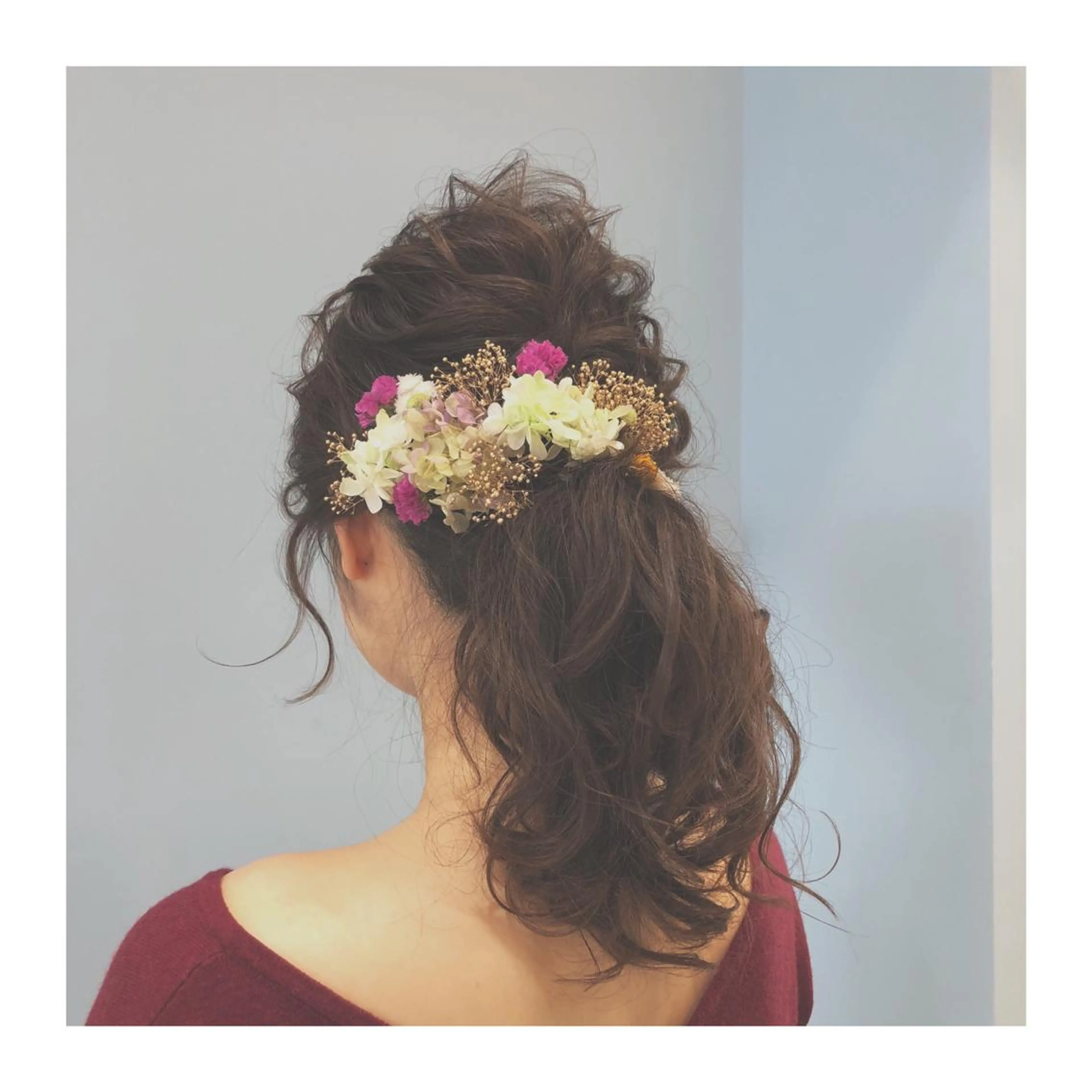 ヘアアレンジ ポニーテール うる艶カラー 🫶🏼💭mikaのヘアスタイル