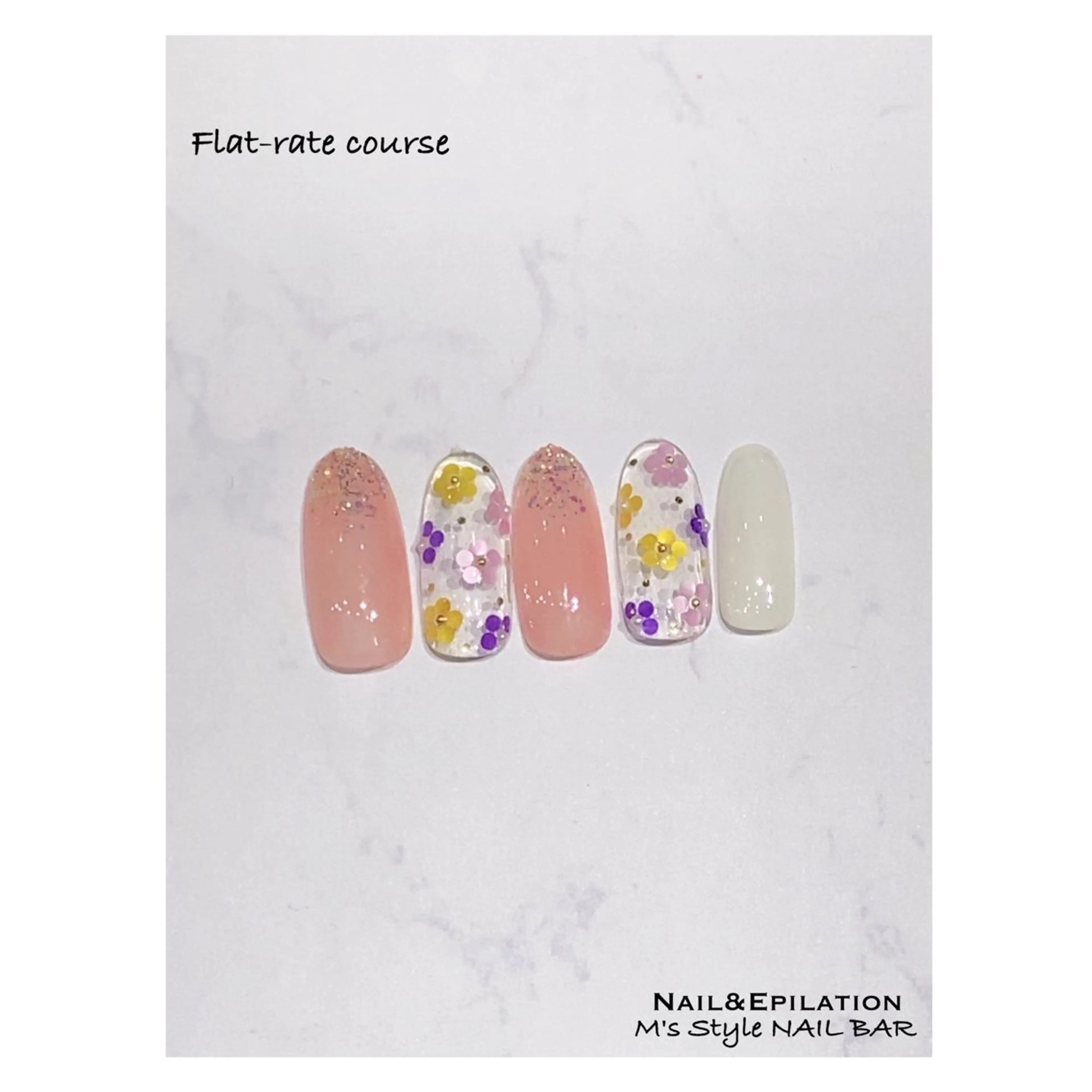 ネイル 成人式 フットネイル フレンチネイル ジェルネイル 韓国ネイル ハンドネイル M's Style NAIL BARのエステ・リラクイメージ