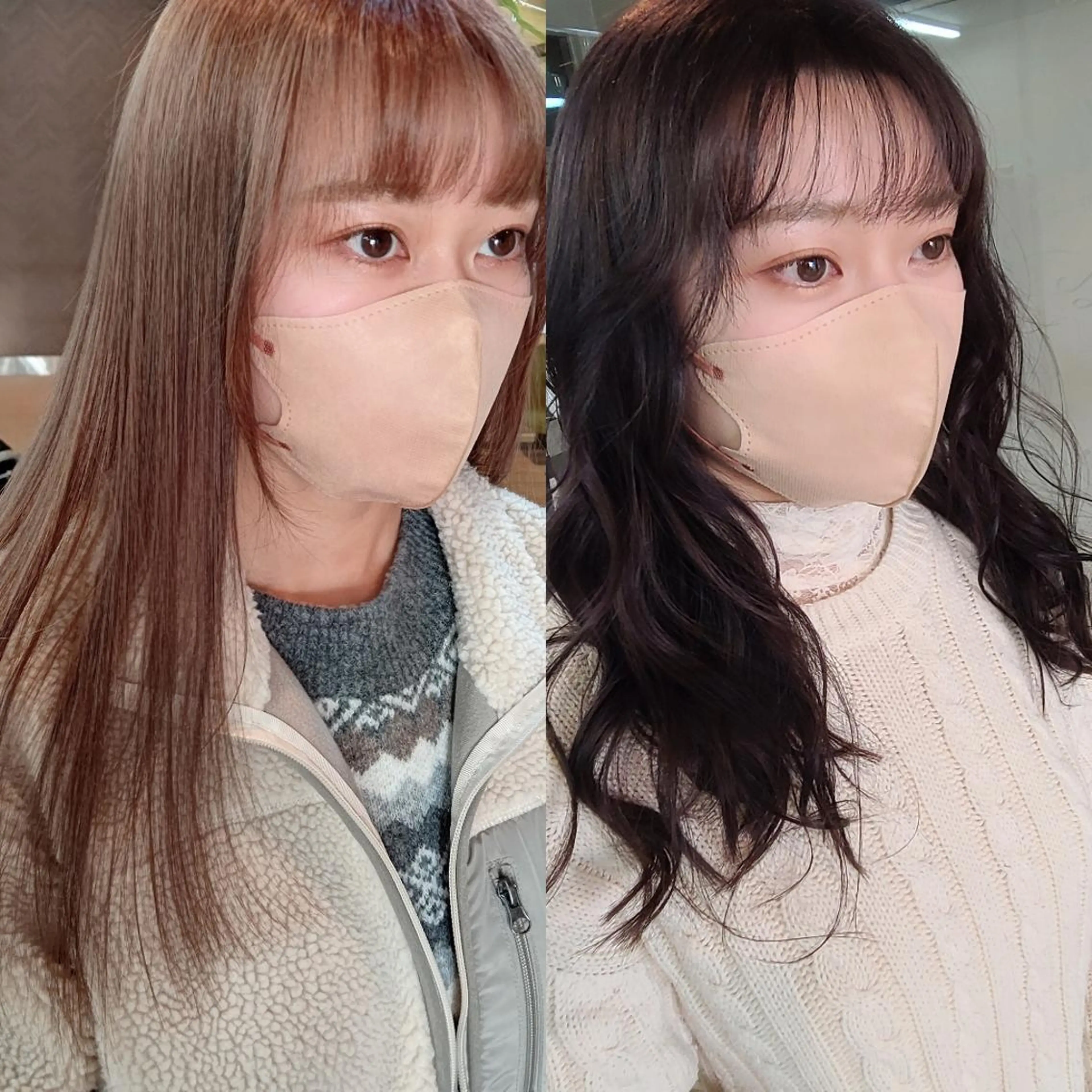 ロング カラー 西田 理沙のヘアスタイル