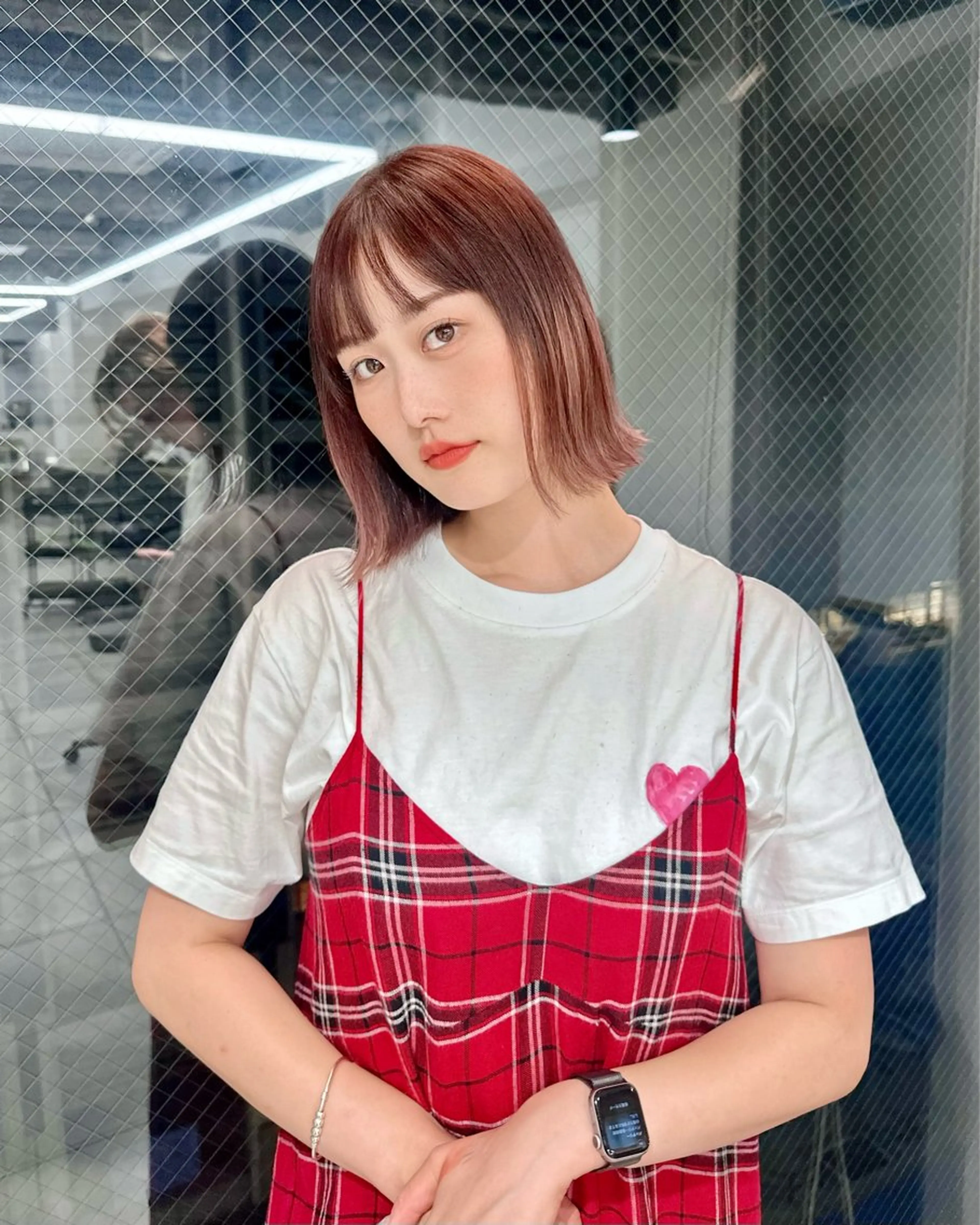 ミディアム カラー カット ヘアカラー トリートメント ブリーチなし/レイヤ ー特化🌈Tommyのヘアスタイル