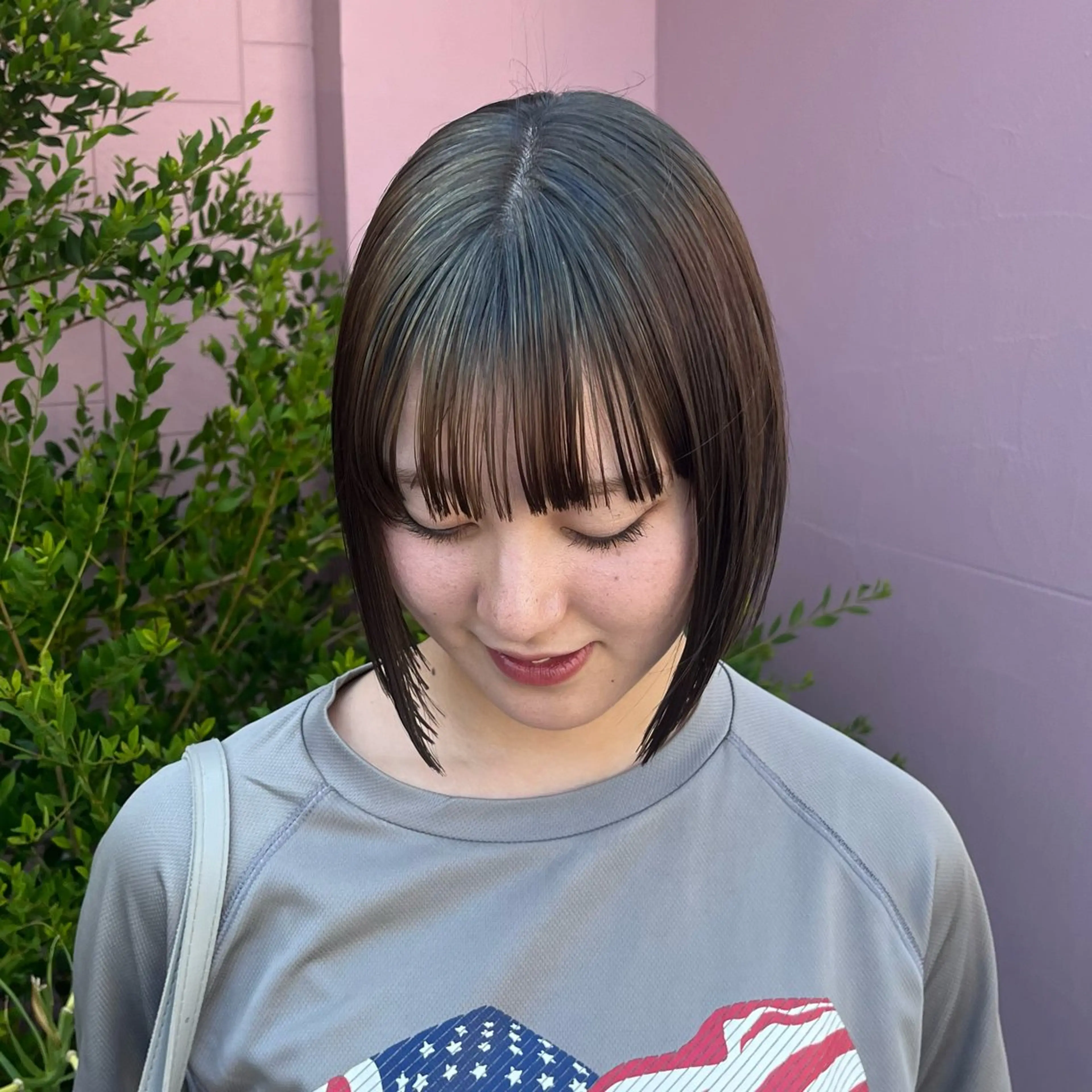 ショート カラー カラー/韓国レイヤー /ブリーチ/hinaのヘアスタイル