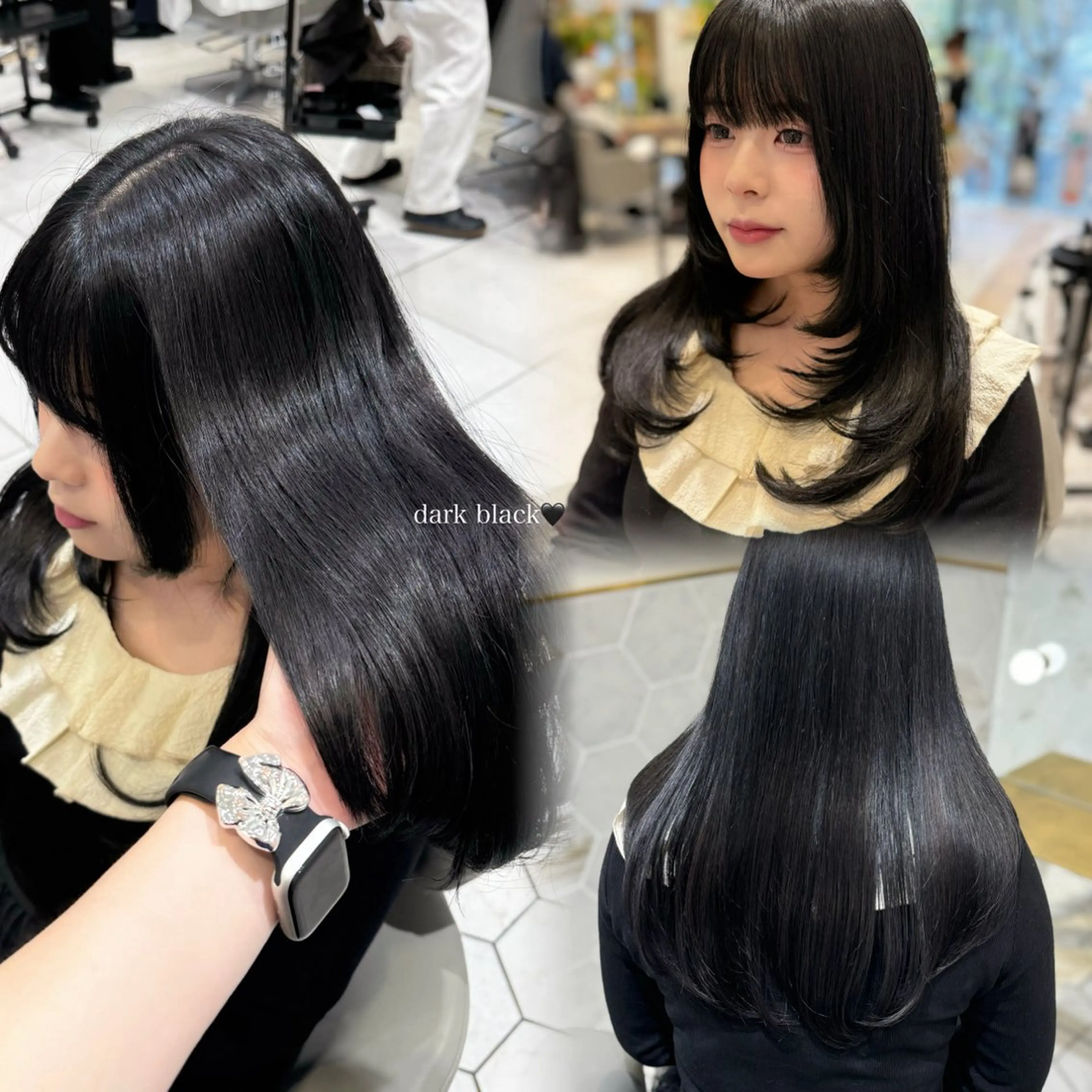 ロング カラー ヘアカラー costes 今井芽依のヘアスタイル