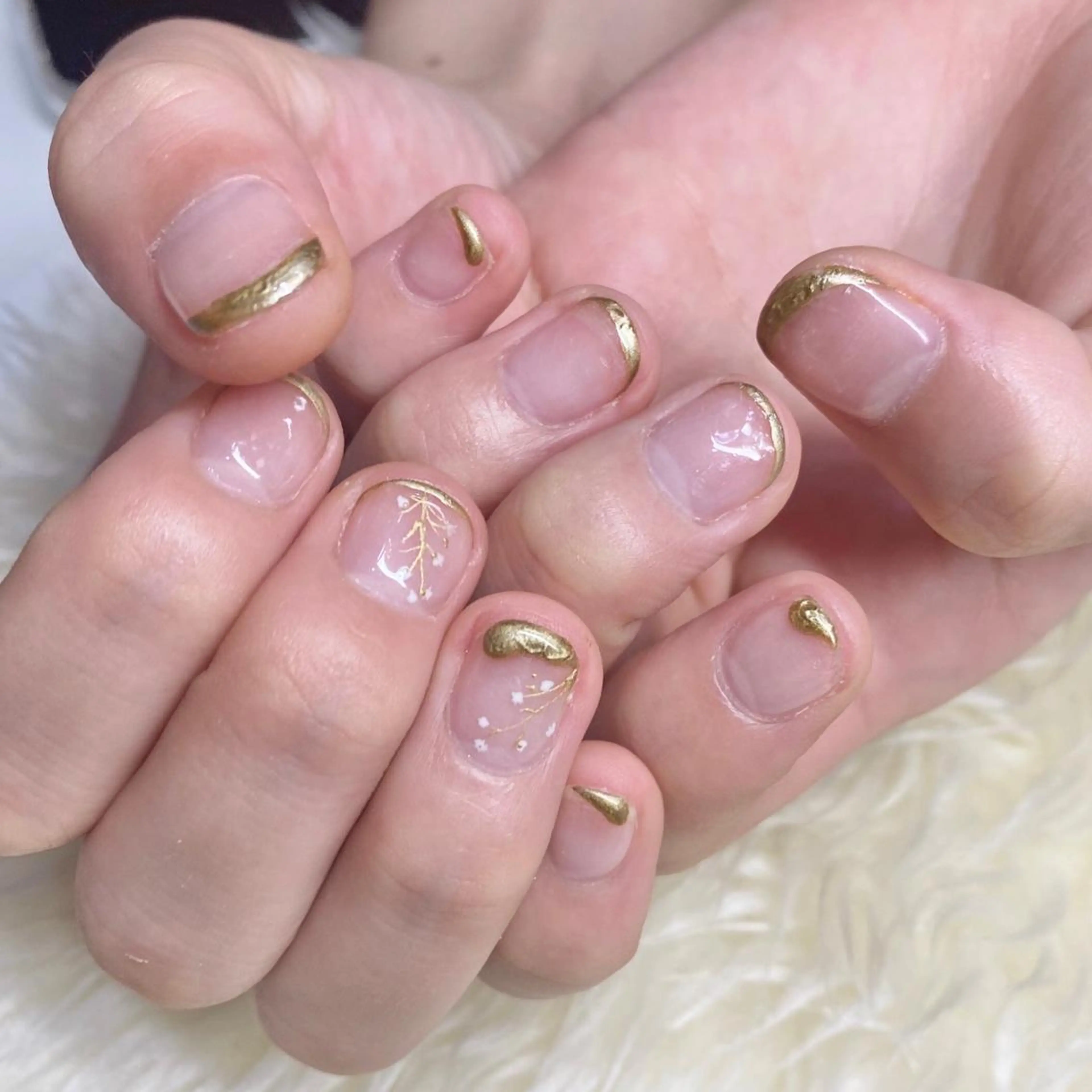ネイル アートネイル 持ち込み ハンドネイル Nail&eye Belire 新宿のネイルデザイン