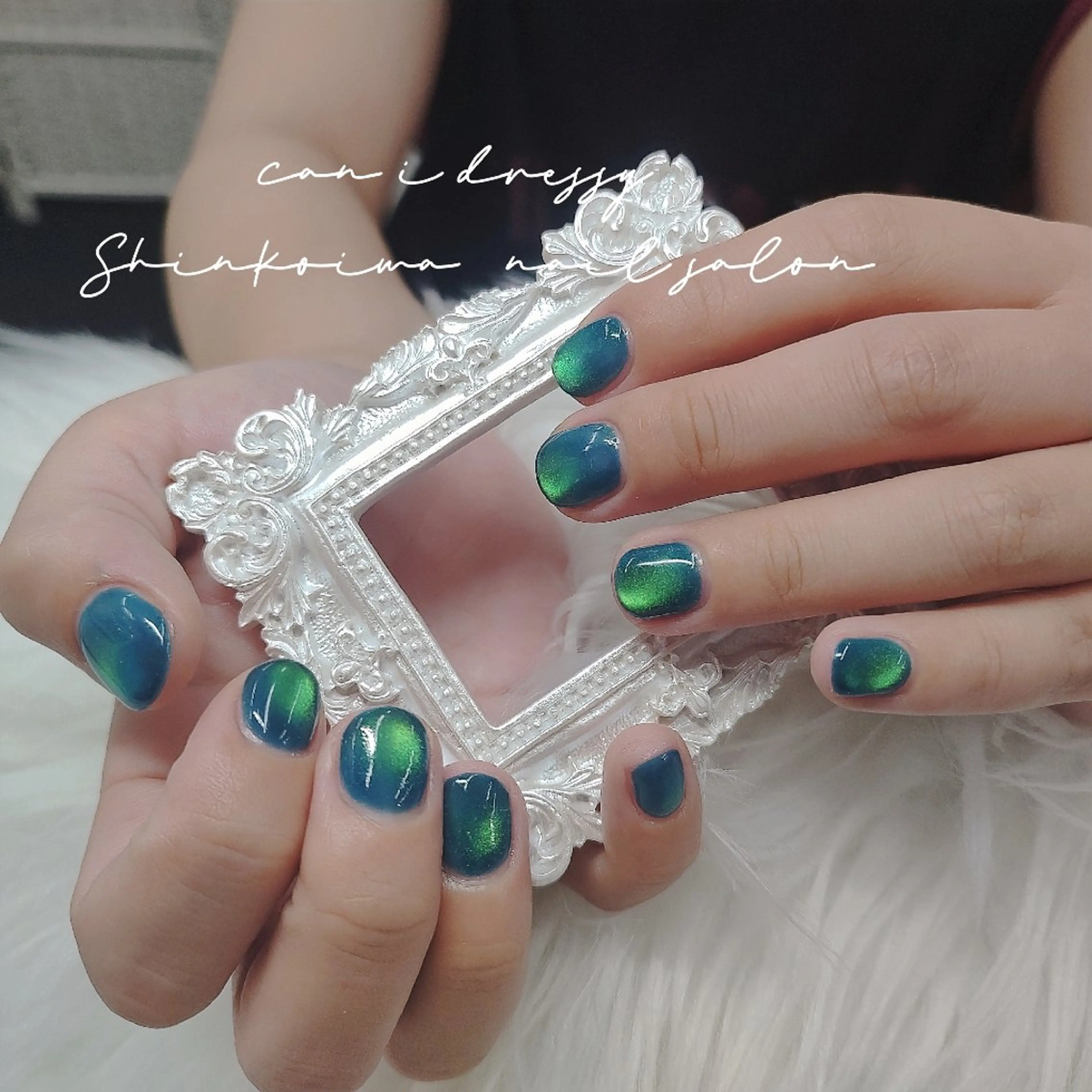ネイル アートネイル 氷ネイル・うるうるネイル マグネットネイル ビー玉ネイル ハンドネイル キャンアイドレッシー 新小岩のネイルデザイン