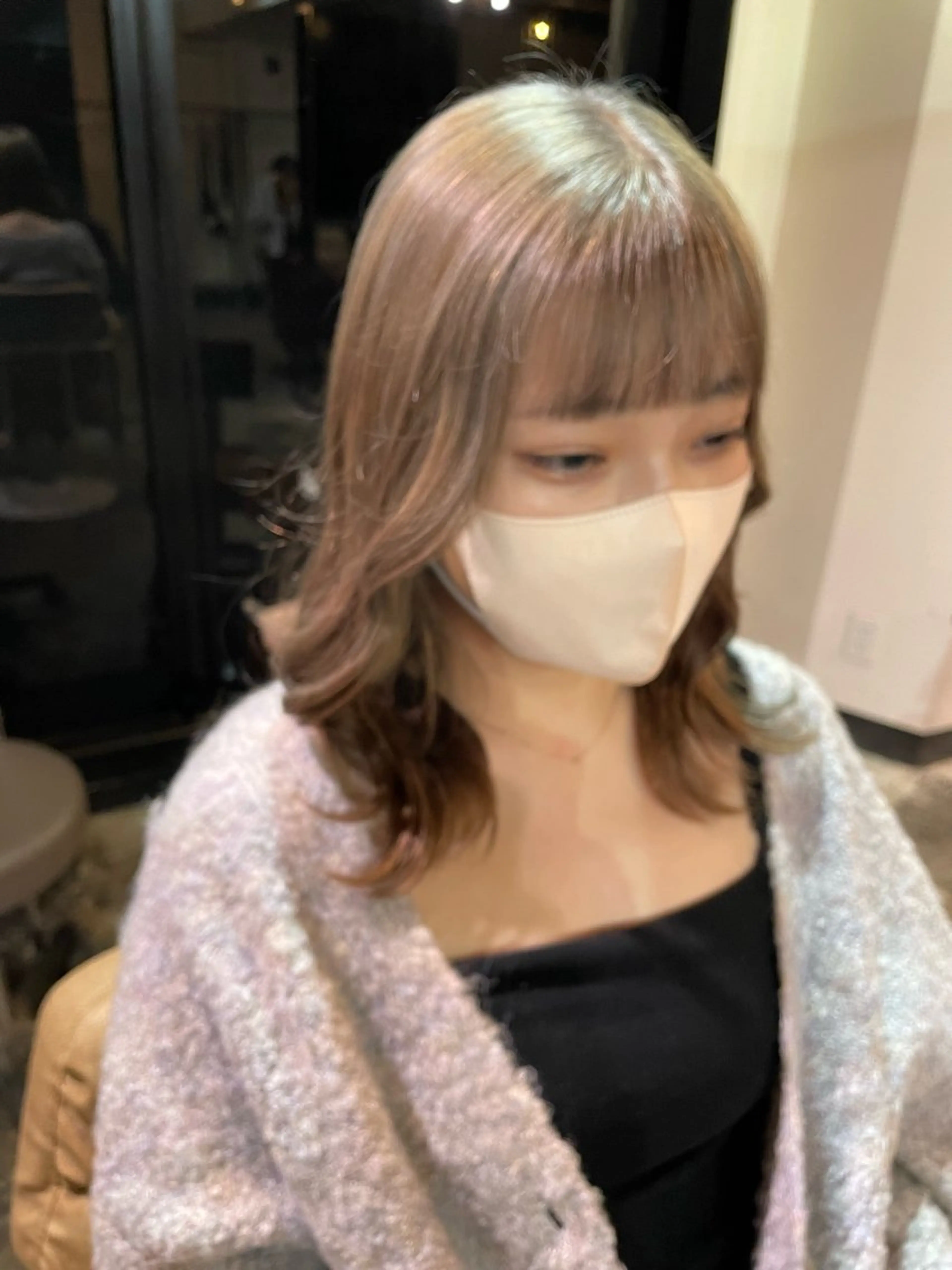 カラー La fith hair ray 札幌店所属・顔まわり/W カラー/リョウのヘアスタイル