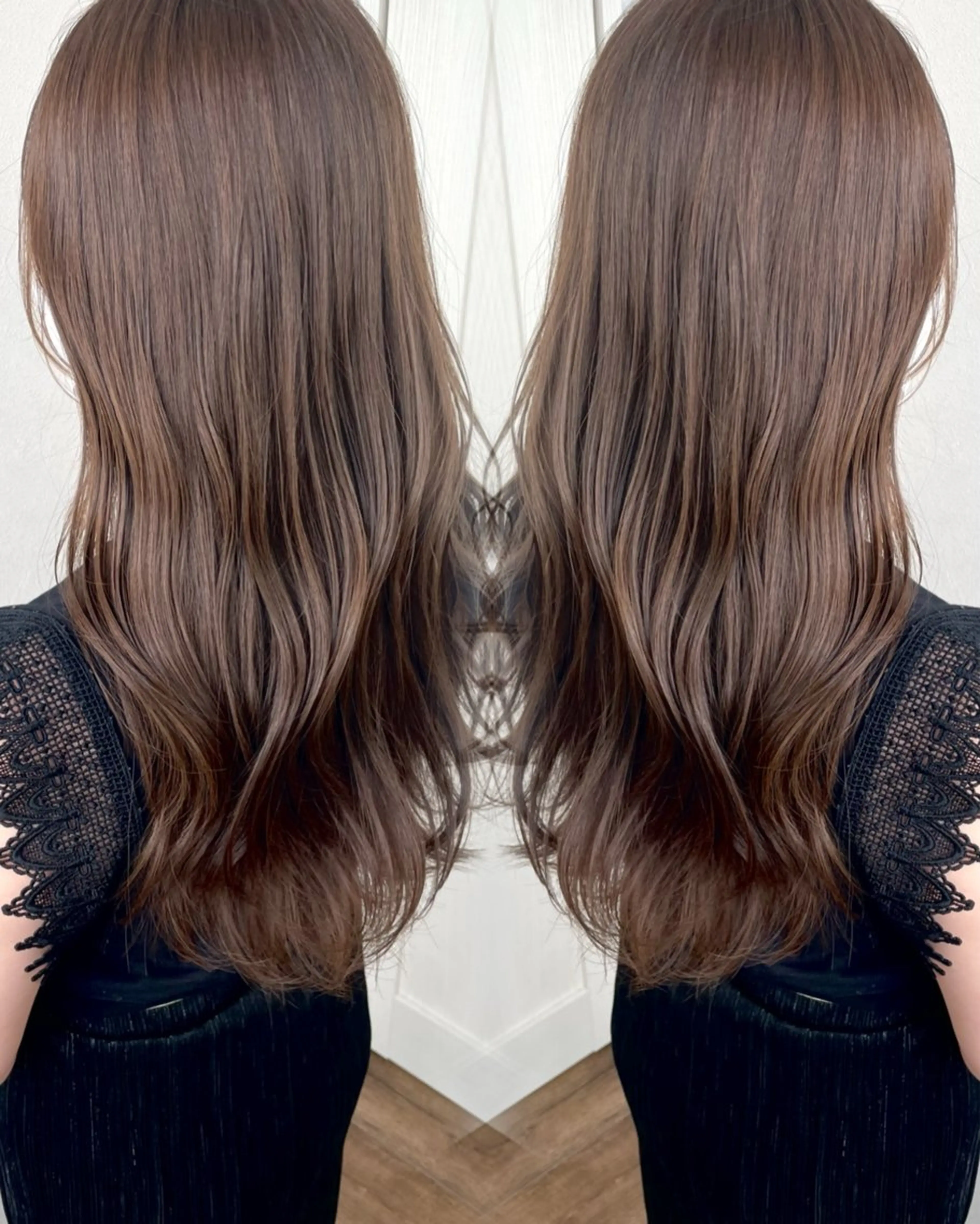 ロング カラー 🫧ショート・レイヤ ー・縮毛矯正🫧のヘアスタイル