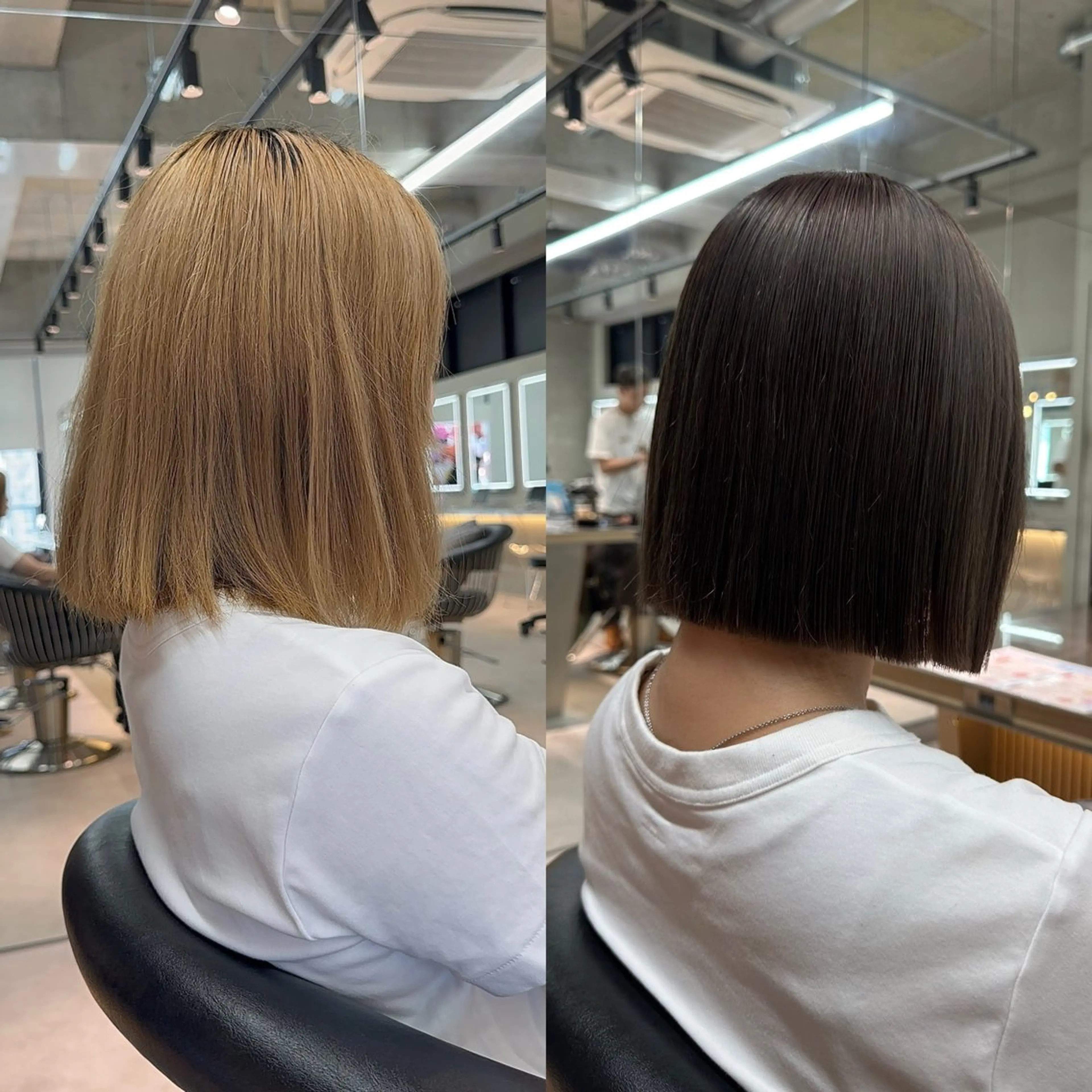 ミディアム カラー カット ヘアカラー 縮毛矯正 トリートメント ✨髪質改善特化✨副 店長椎葉信乃介のヘアスタイル