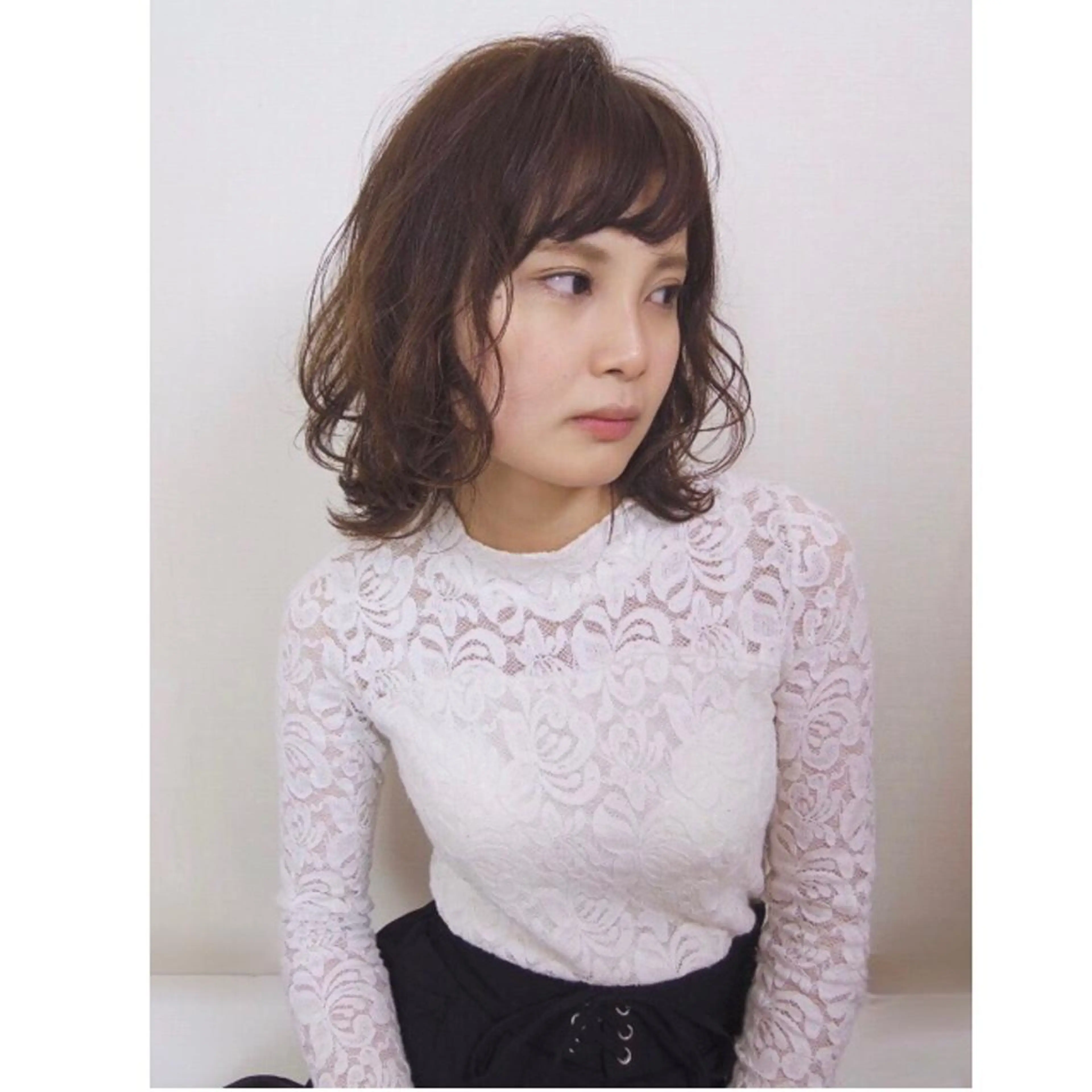 ミディアム パーマ 似合わせカット🌿 前川のヘアスタイル