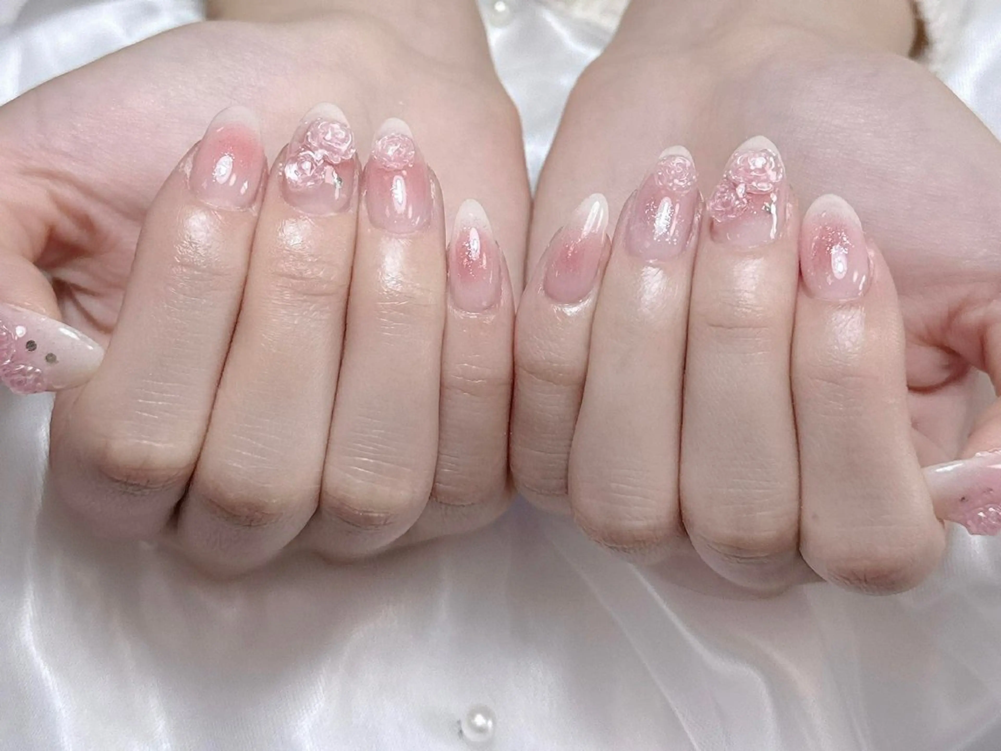 ネイル チークネイル フレンチネイル グラデーション マグネットネイル ミラーネイル ハンドネイル VP nail 新大久保所属・sorako nailのネイルデザイン