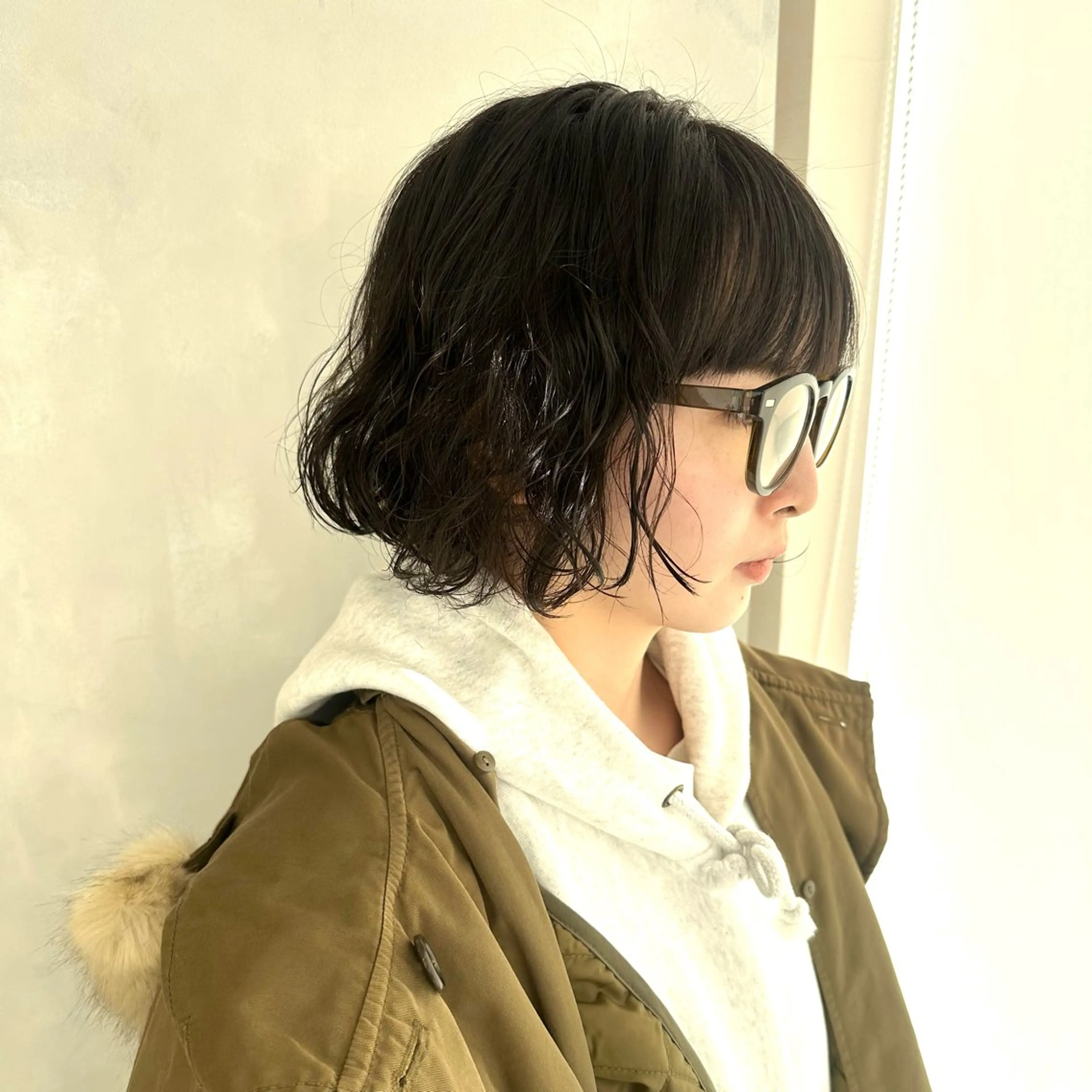 パーマ カット パーマ トリートメント デザインカラー/パー マ🦖外岡咲希🦖のヘアスタイル