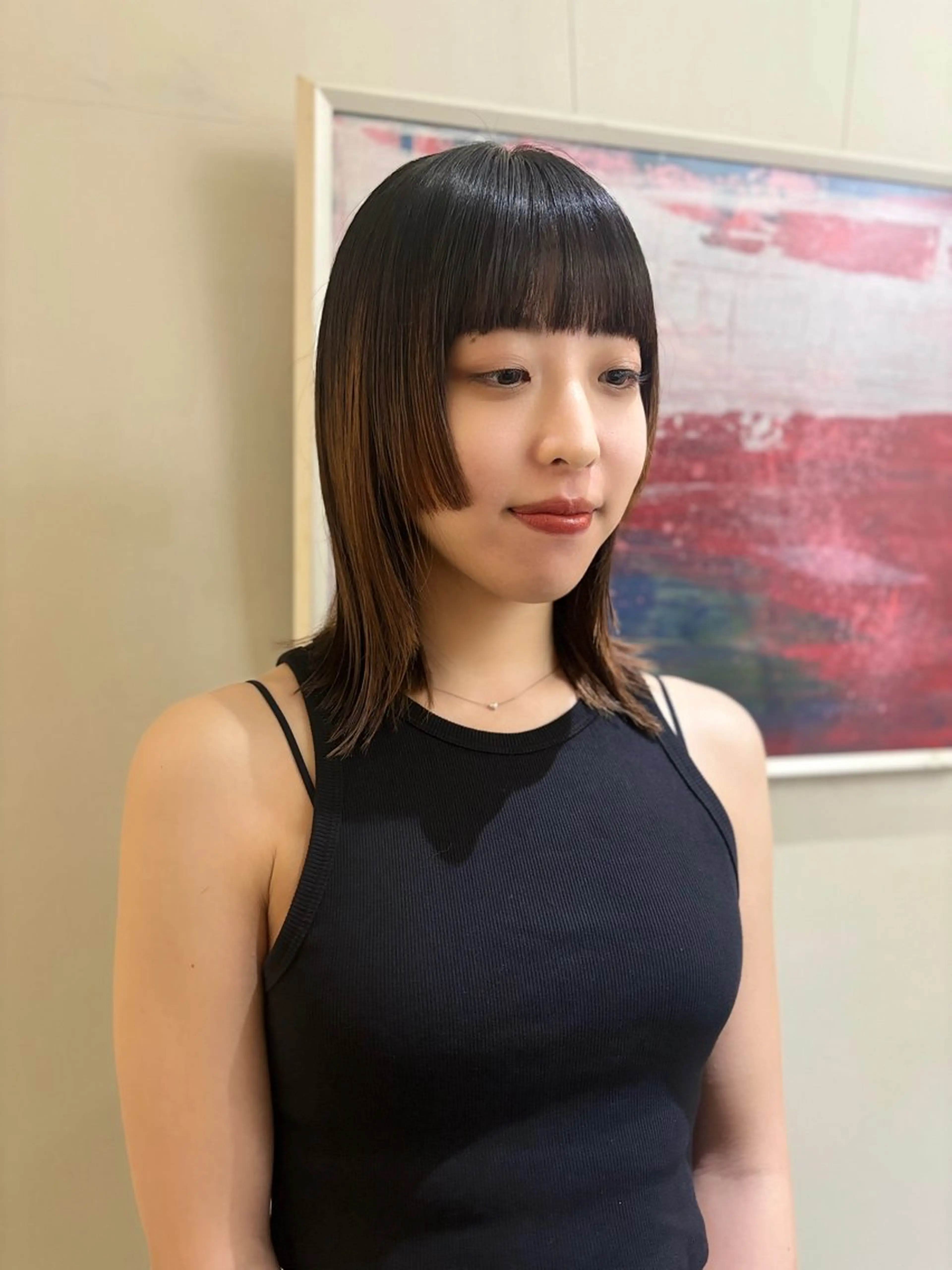 ミディアム MINX【青山店】所属・asuka/似合わせ /レイヤー/暖色のヘアスタイル