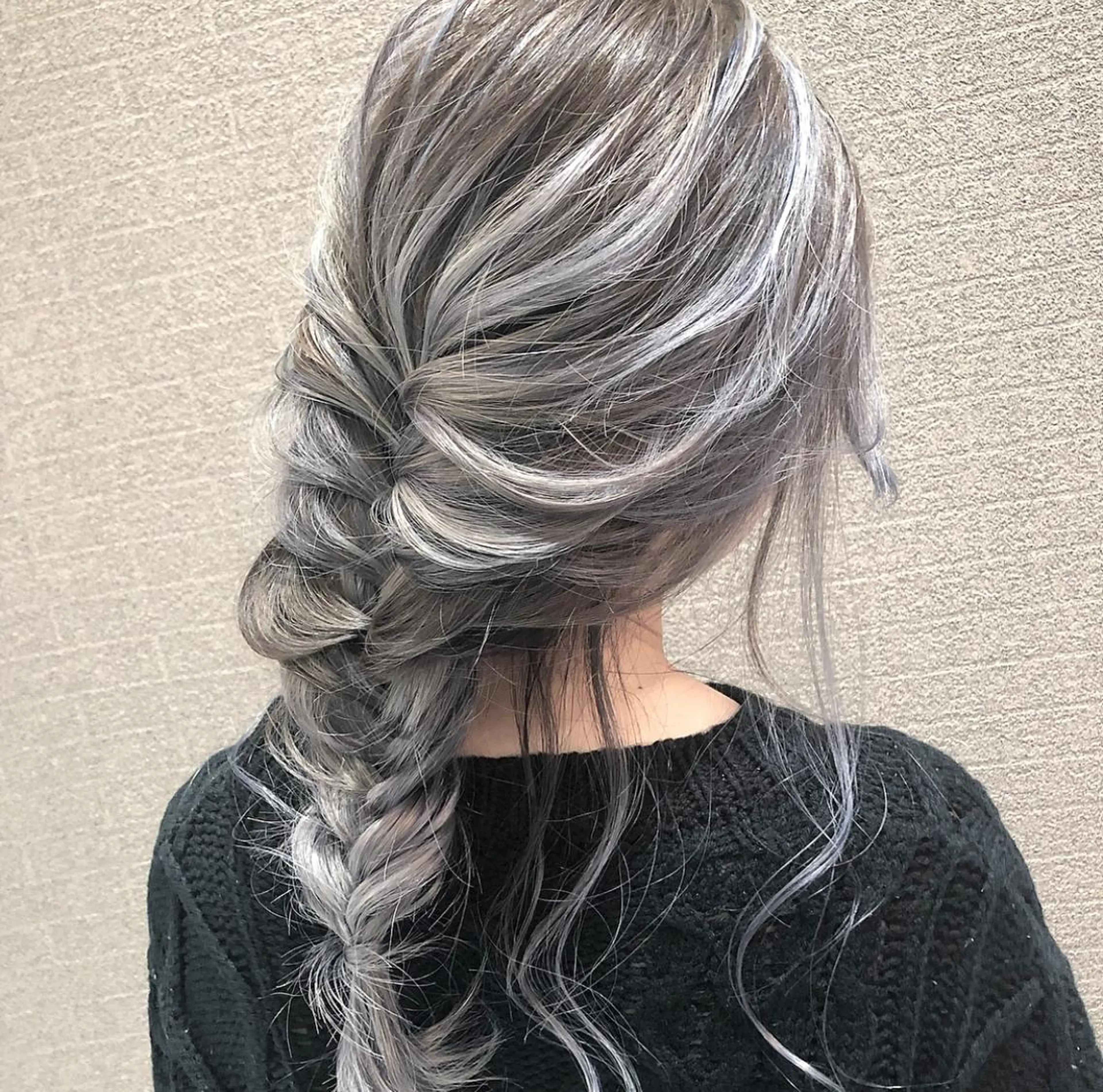 ロング カラー ヘアアレンジ バレイヤージュ デザインカラー グラデーションカラー ハイライトカラー ハイトーンカラー アンドウ ユウ/ レイヤーカット/韓国のヘアスタイル