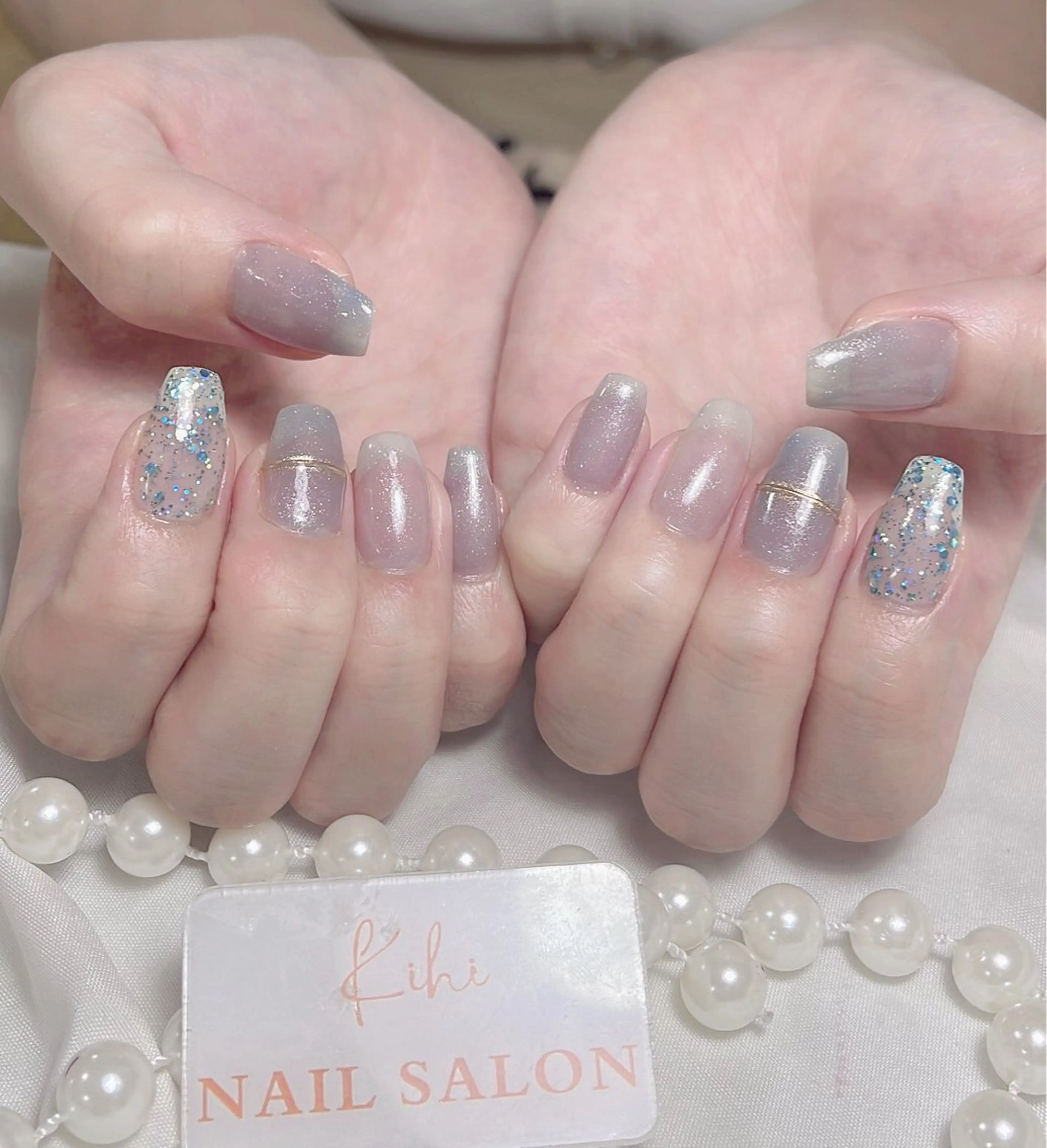 ネイル アートネイル フレンチネイル ジェルネイル グラデーション 韓国ネイル 村中 ハナのネイルデザイン