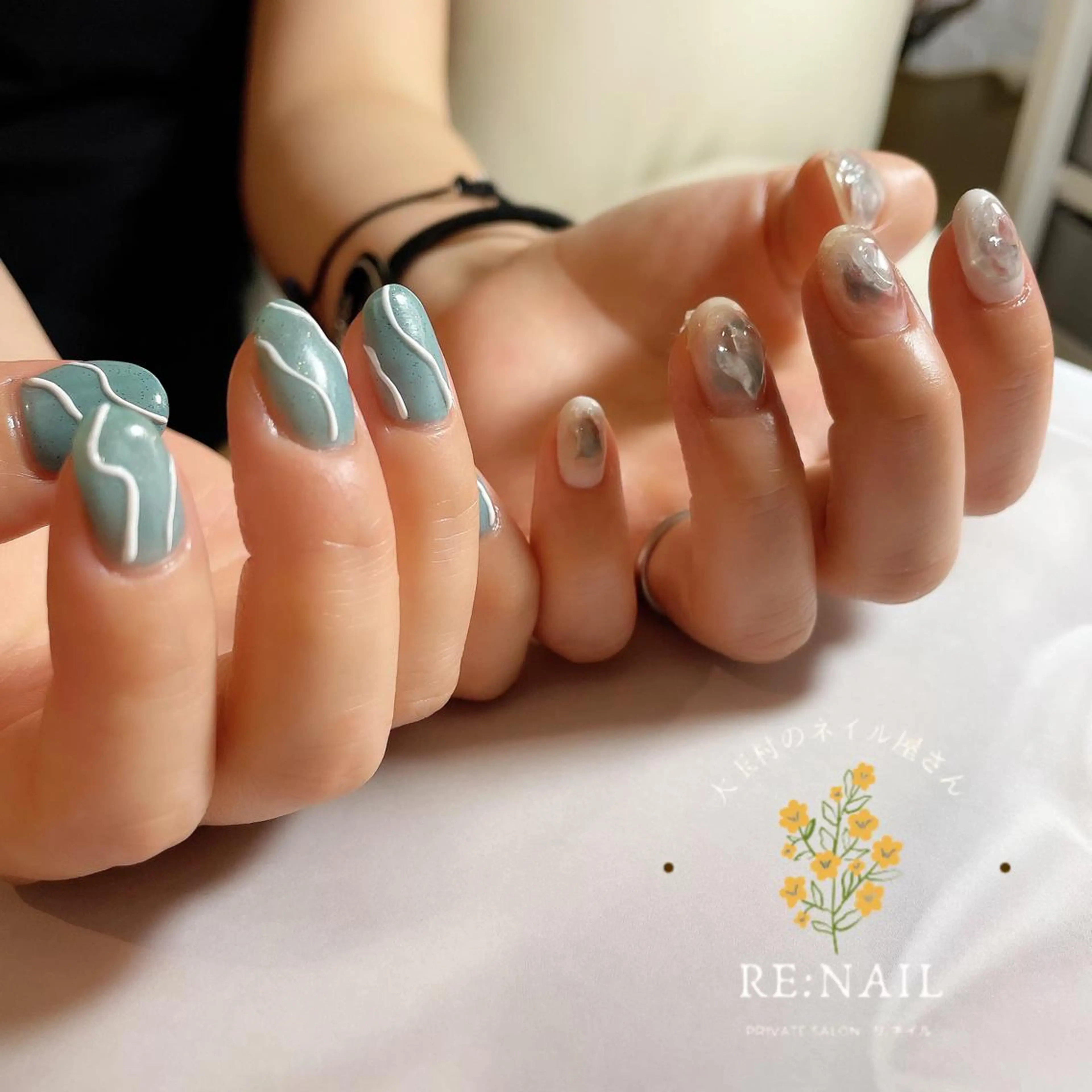 ネイル 持ち込み かんの りなのネイルデザイン