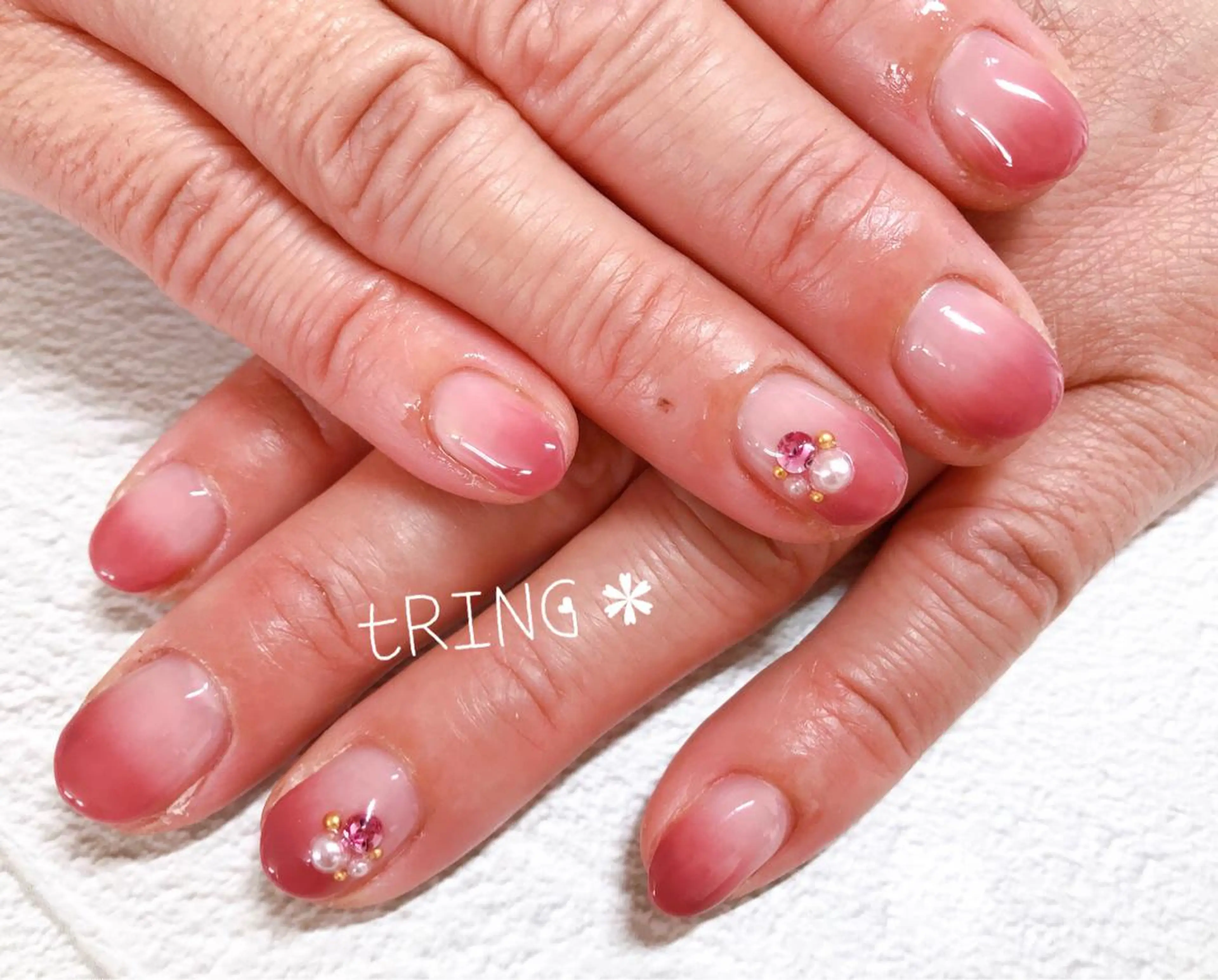 ネイル ハンドネイル tRING＊ しいの木台のネイルデザイン