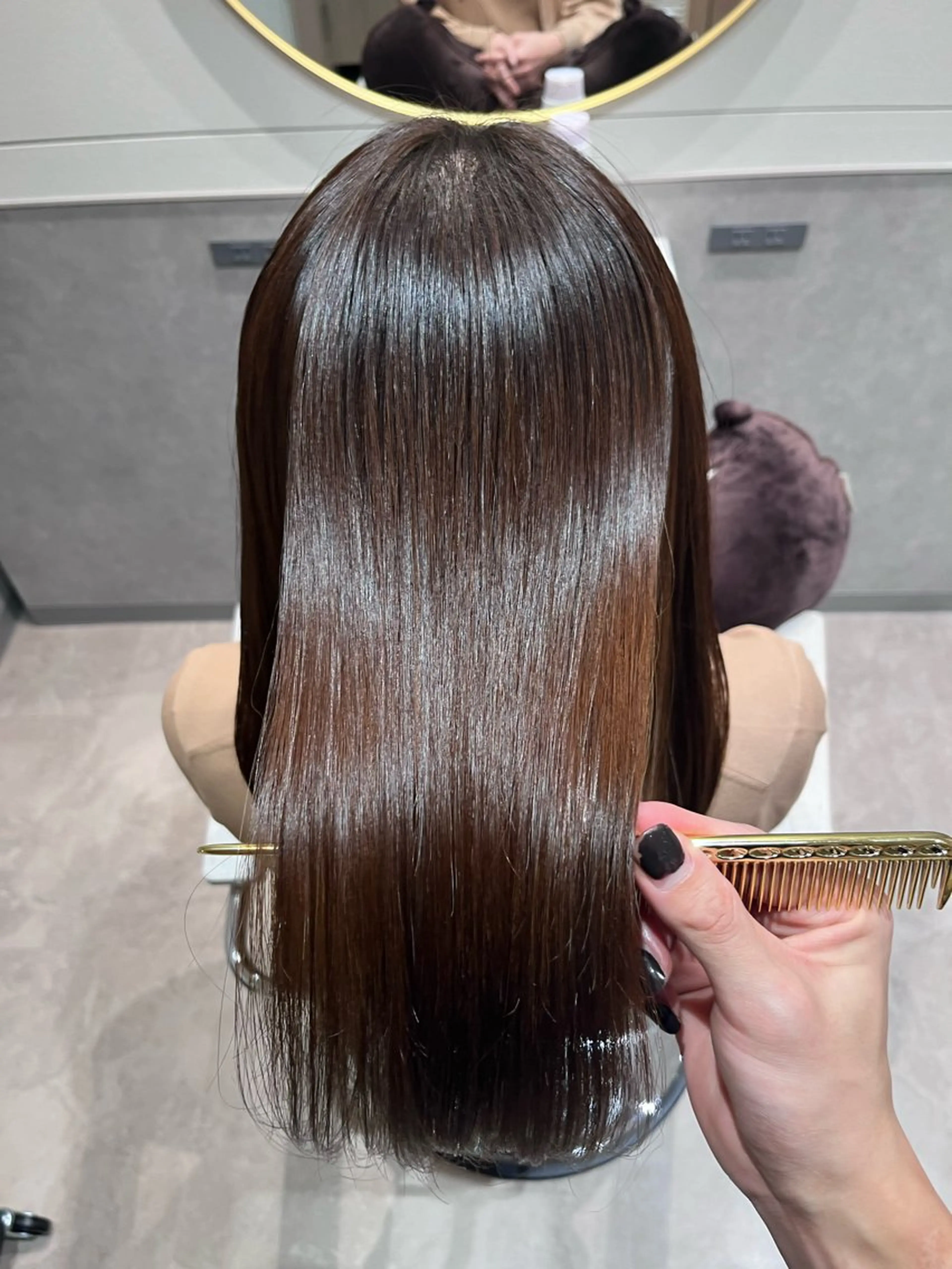 ロング カット ヘアカラー トリートメント 銀座⭐️髪質改善⭐️ 平中　留生のヘアスタイル