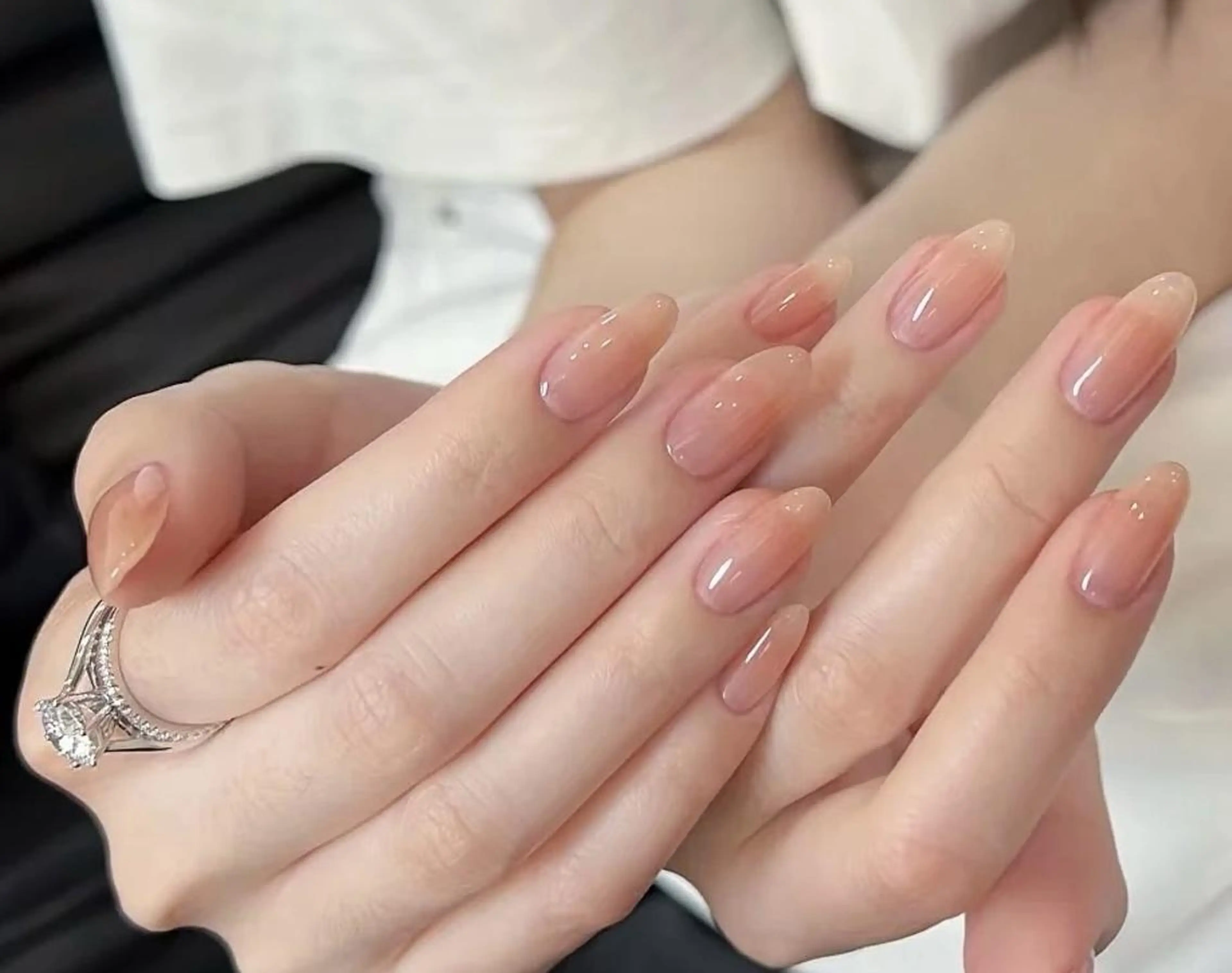 ネイル ワンカラーネイル AB マツエクネイルサロンのネイルデザイン