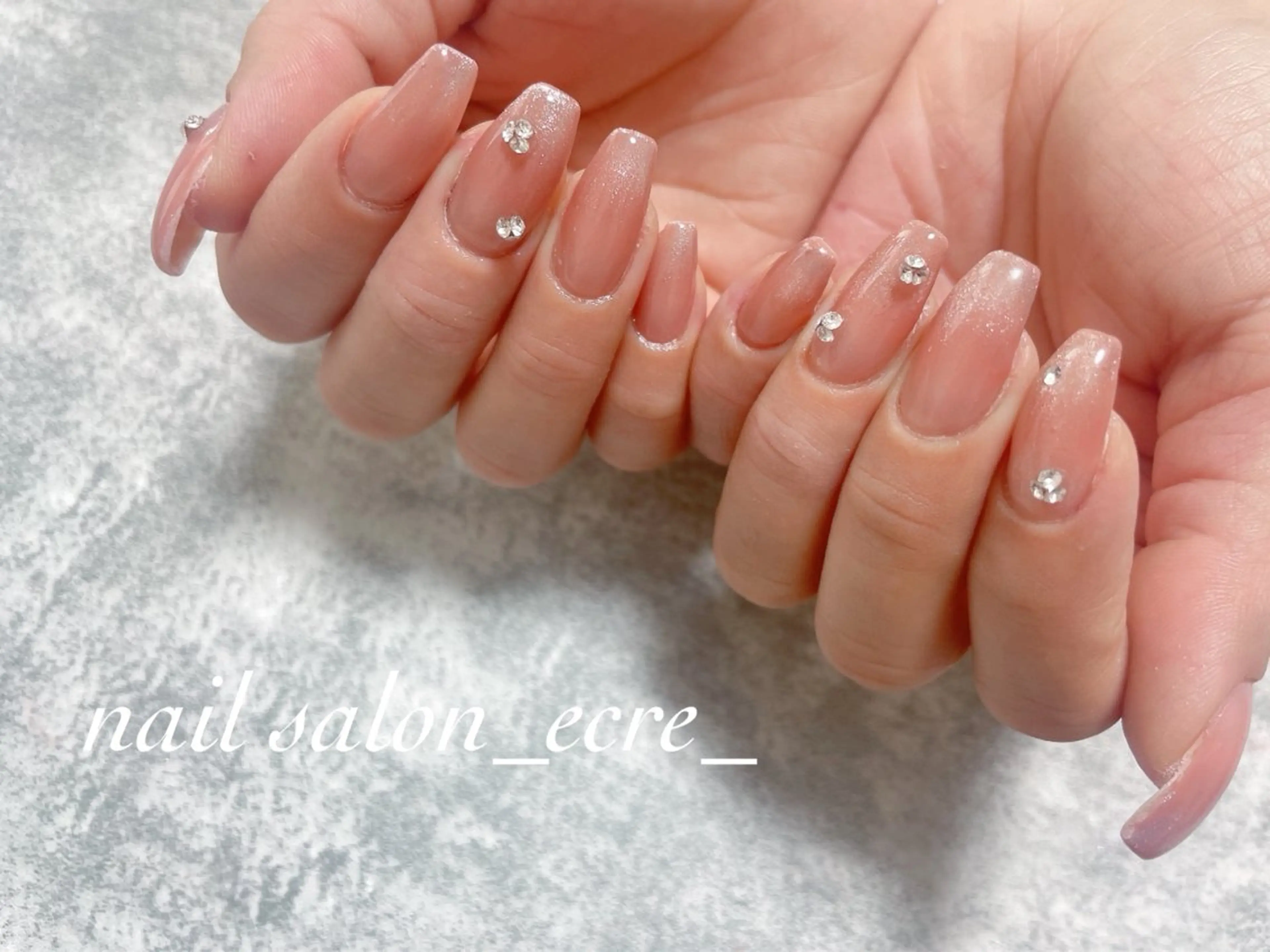 ネイル グラデーション マグネットネイル nail salon _ecre_のネイルデザイン