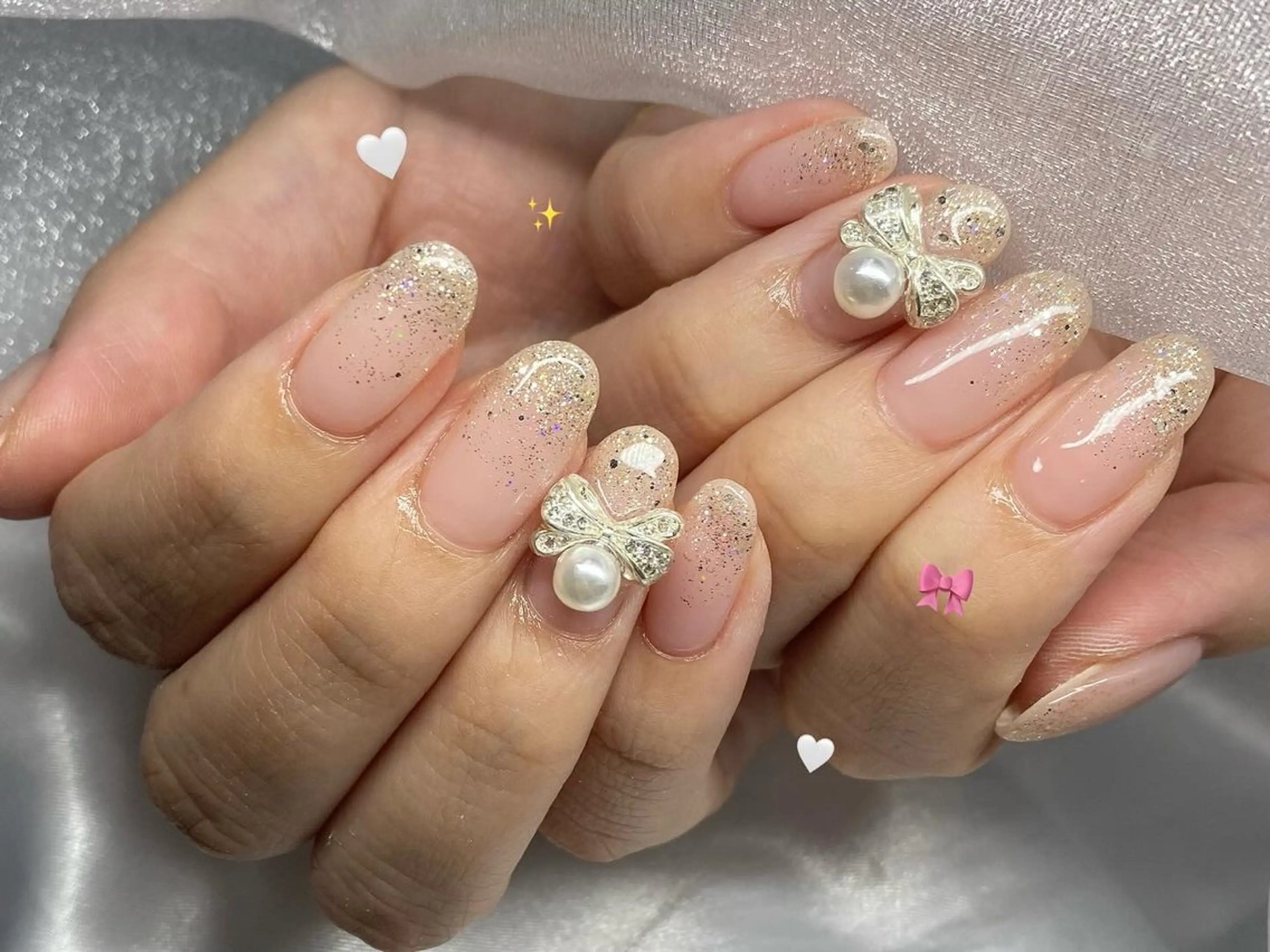 ネイル グラデーション ブライダルネイル ハンドネイル Lee_ nailのネイルデザイン