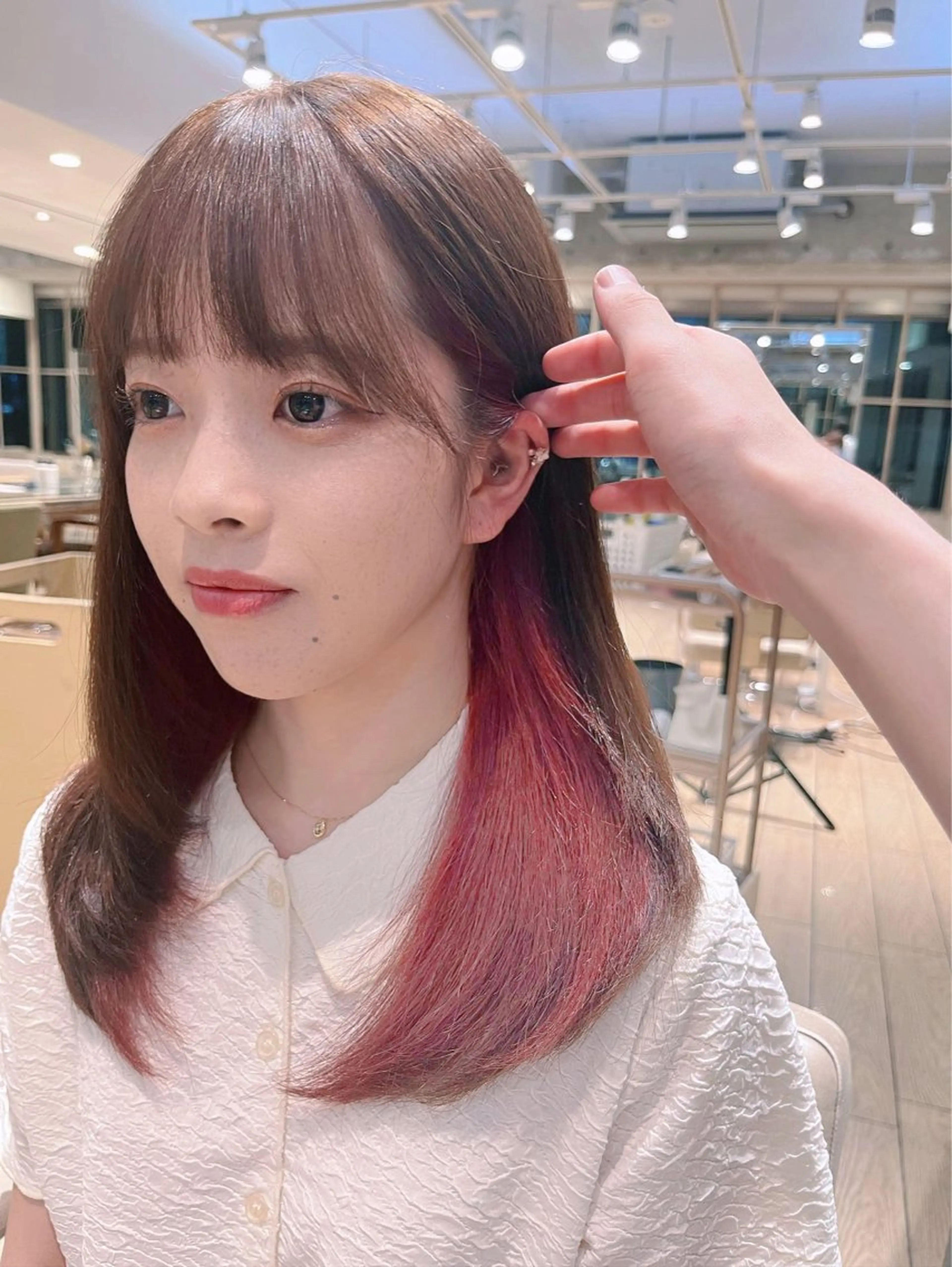 🌸抜け感のあるハイトーンを楽しみたい方🌸ブリーチ＋オンカラー(シャンプー&ブロー込)ケアトリートメント付きの写真