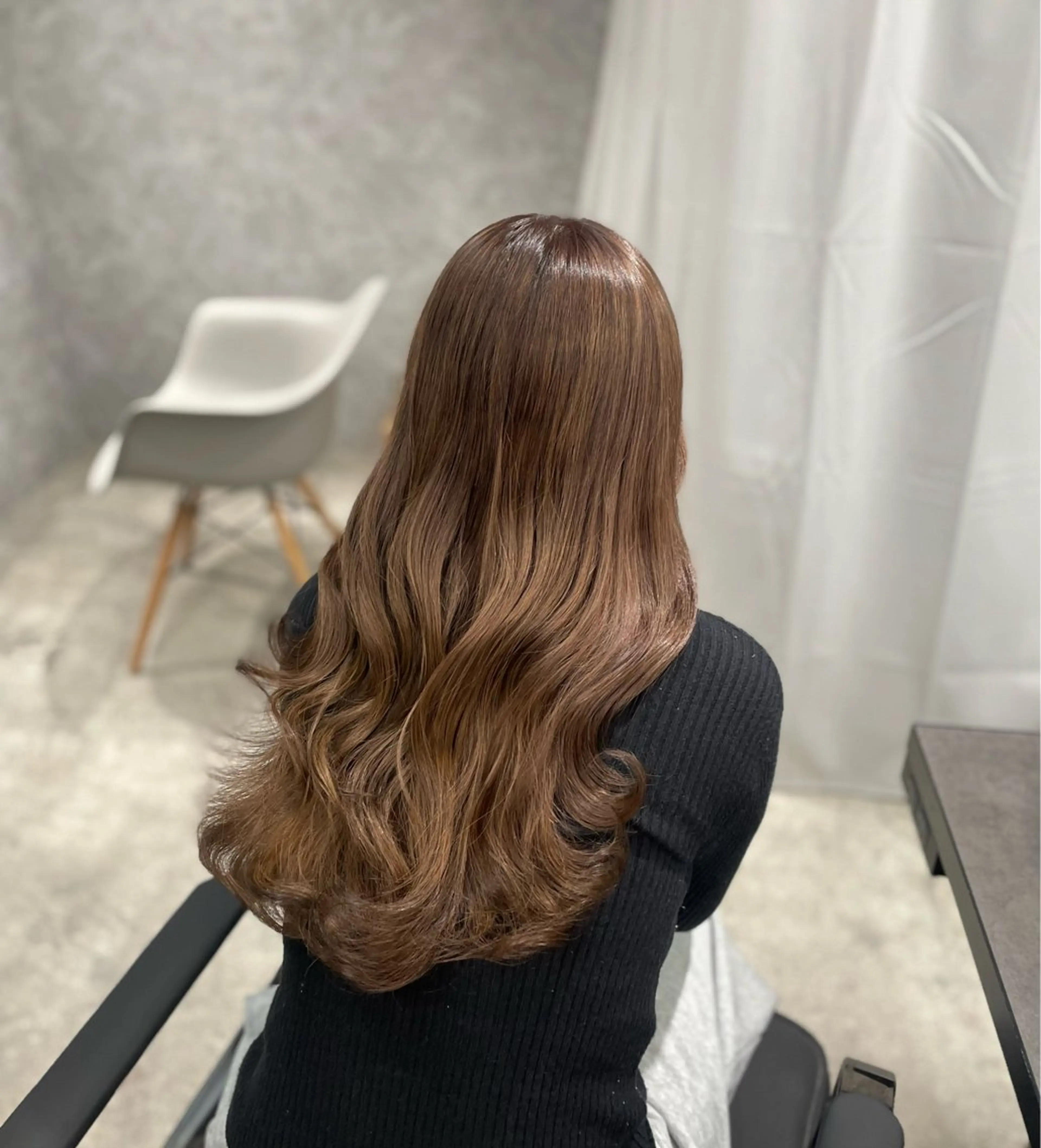 ロング カラー ブリーチなしWカラー 超特化/YURAのヘアスタイル