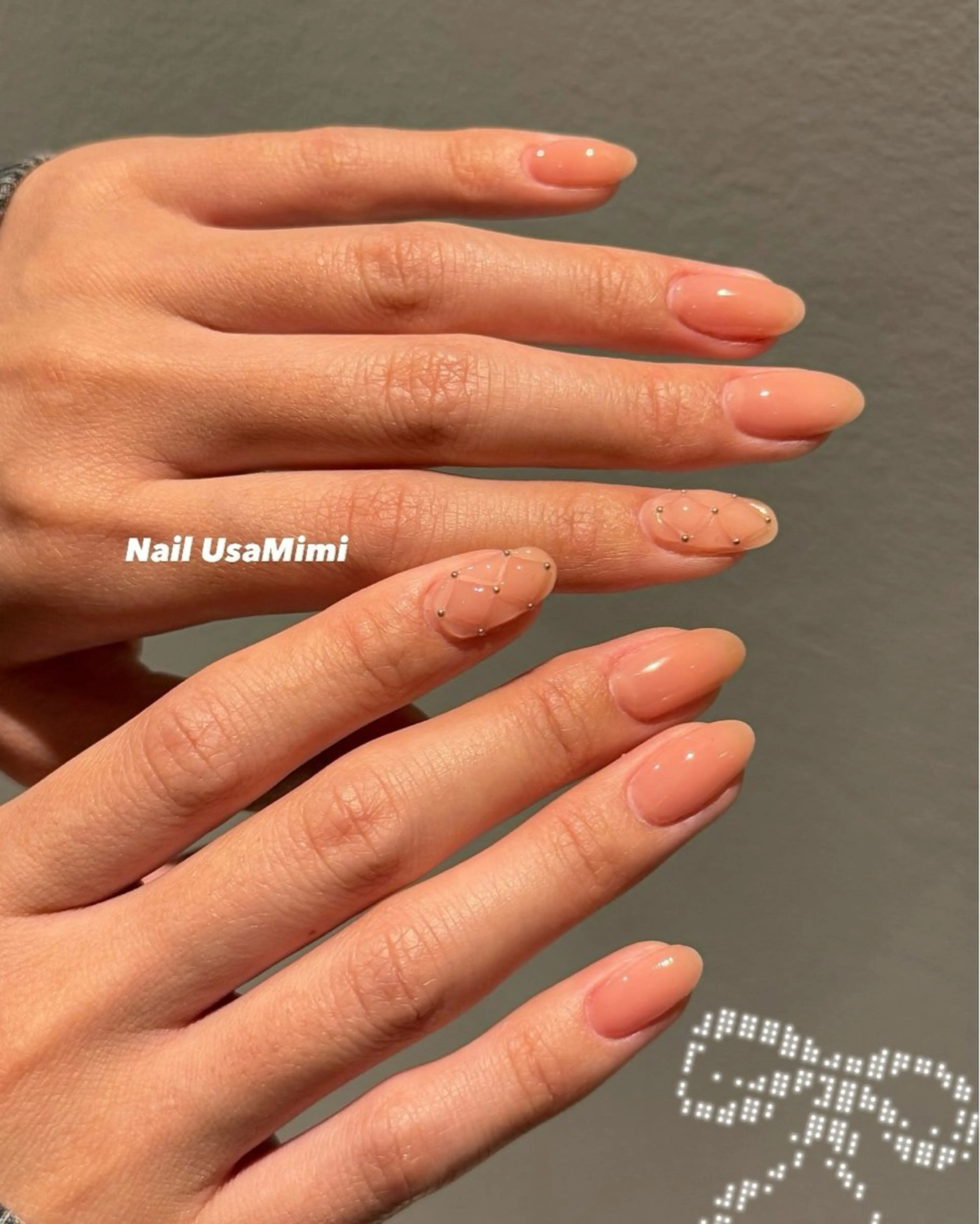 ネイル ジェルネイル 氷ネイル・うるうるネイル 韓国ネイル マグネットネイル ワンホンネイル ハンドネイル 本町NailUsaM imi KEINAのネイルデザイン