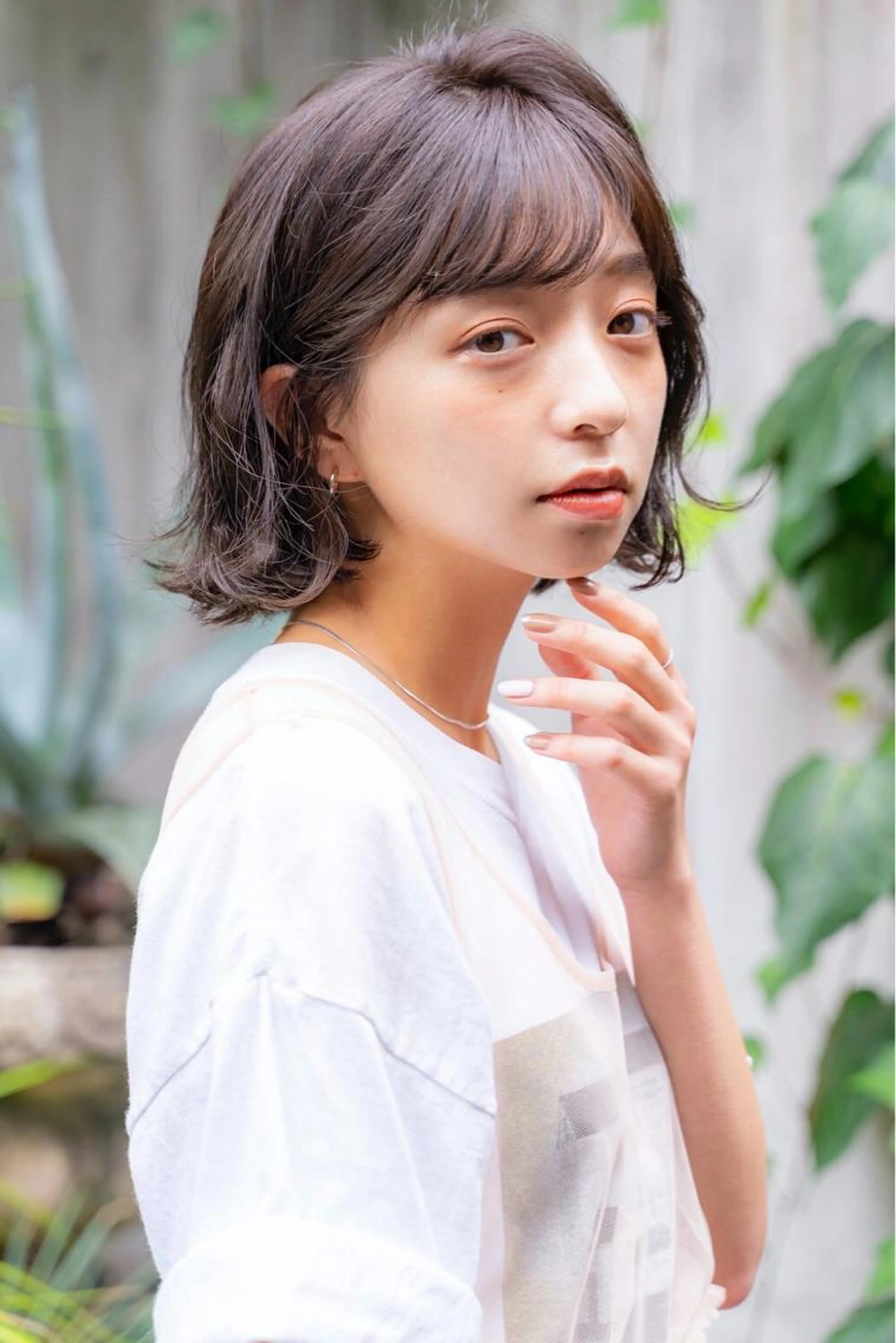 前髪カット+コテ巻きヘアセットの写真