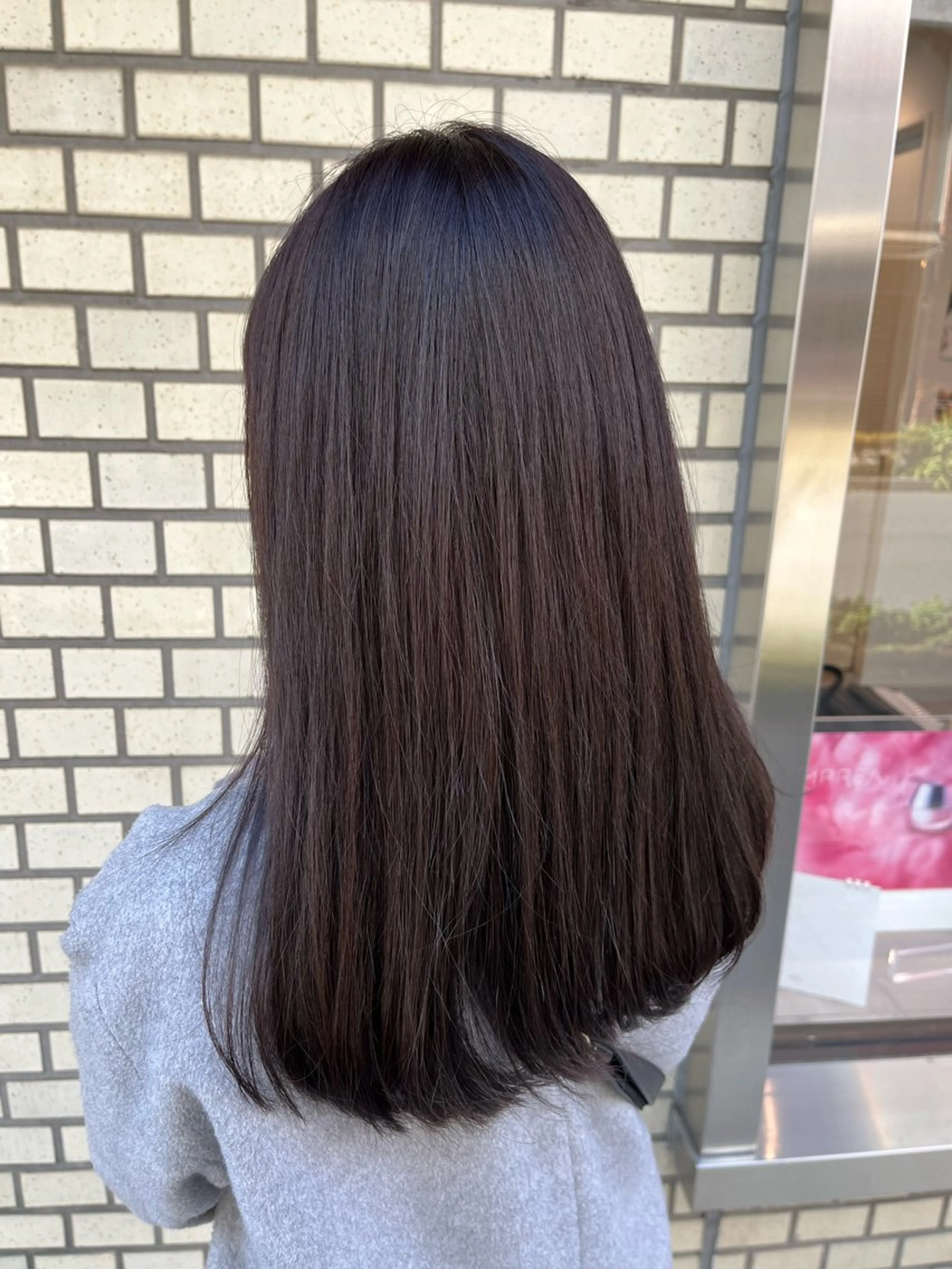 セミロング カラー ブラウンカラー おおや みゆのマツエク・マツパデザイン