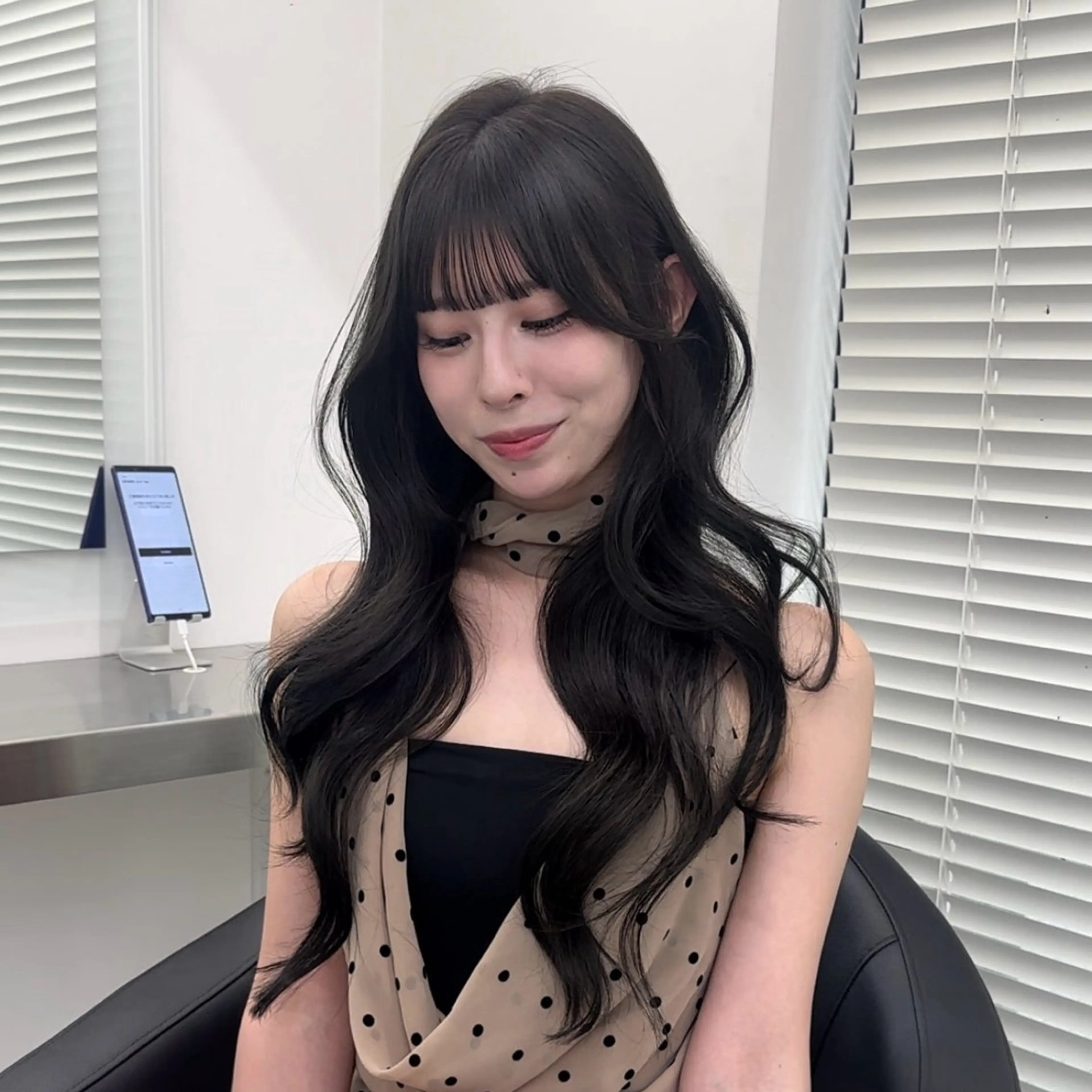 ロング カラー ヘアアレンジ ヘアセット 大人っぽ中韓レディ ヘア🤍MAOのヘアスタイル