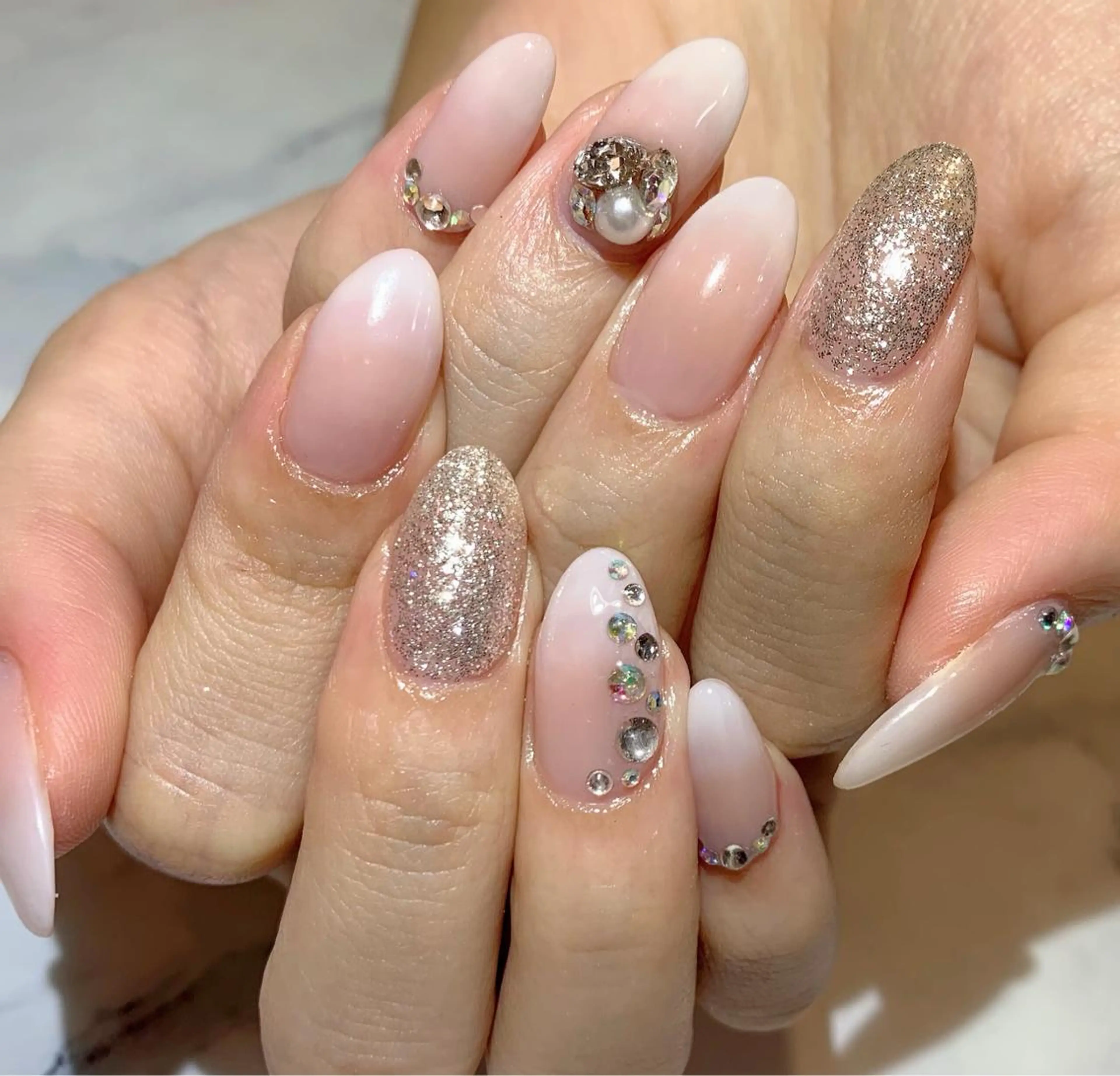 ネイル ブライダルネイル Lino+ ネイル&よもぎ蒸しのネイルデザイン