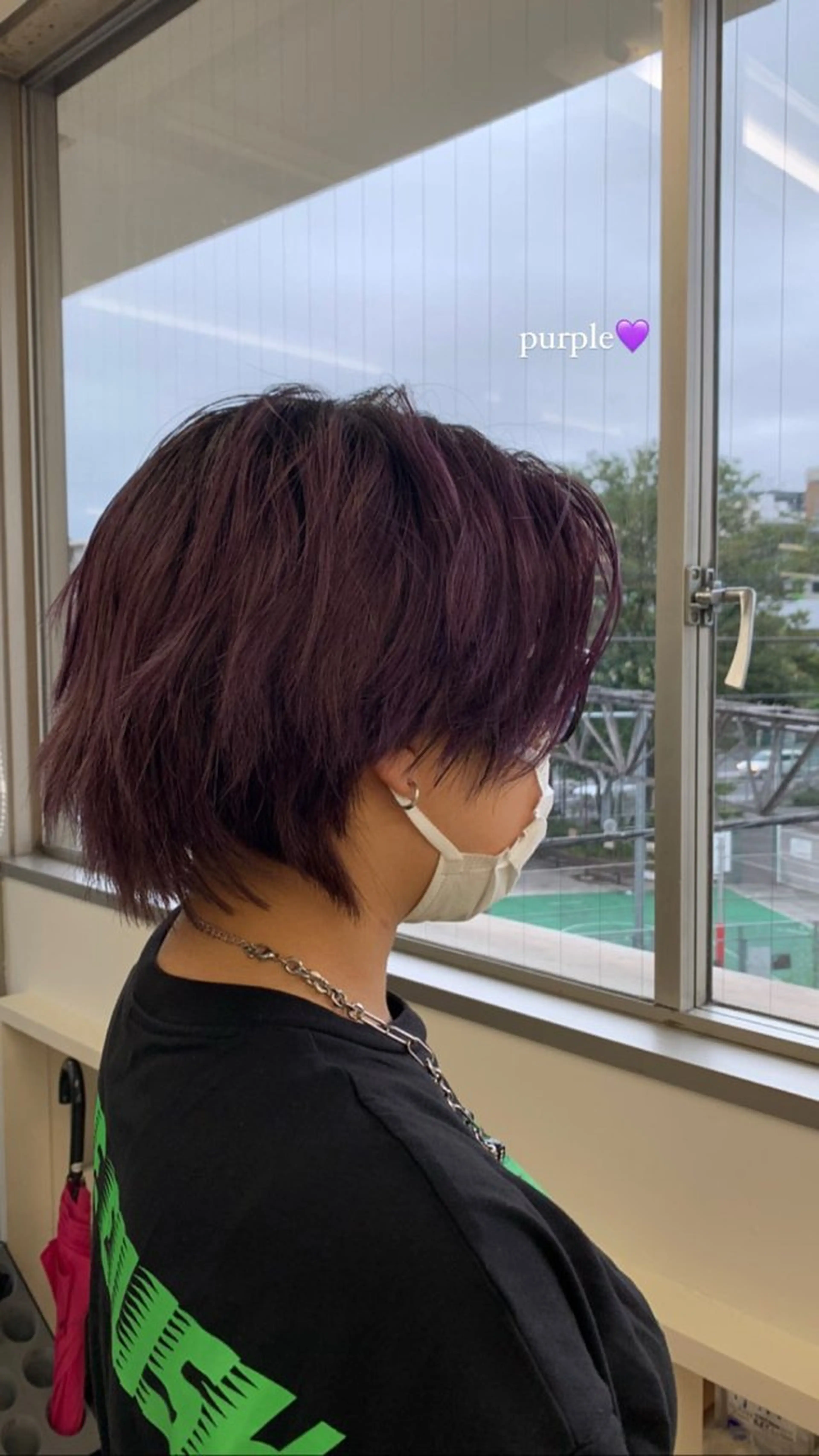 カラー ブリーチ 山田 麻海のヘアスタイル