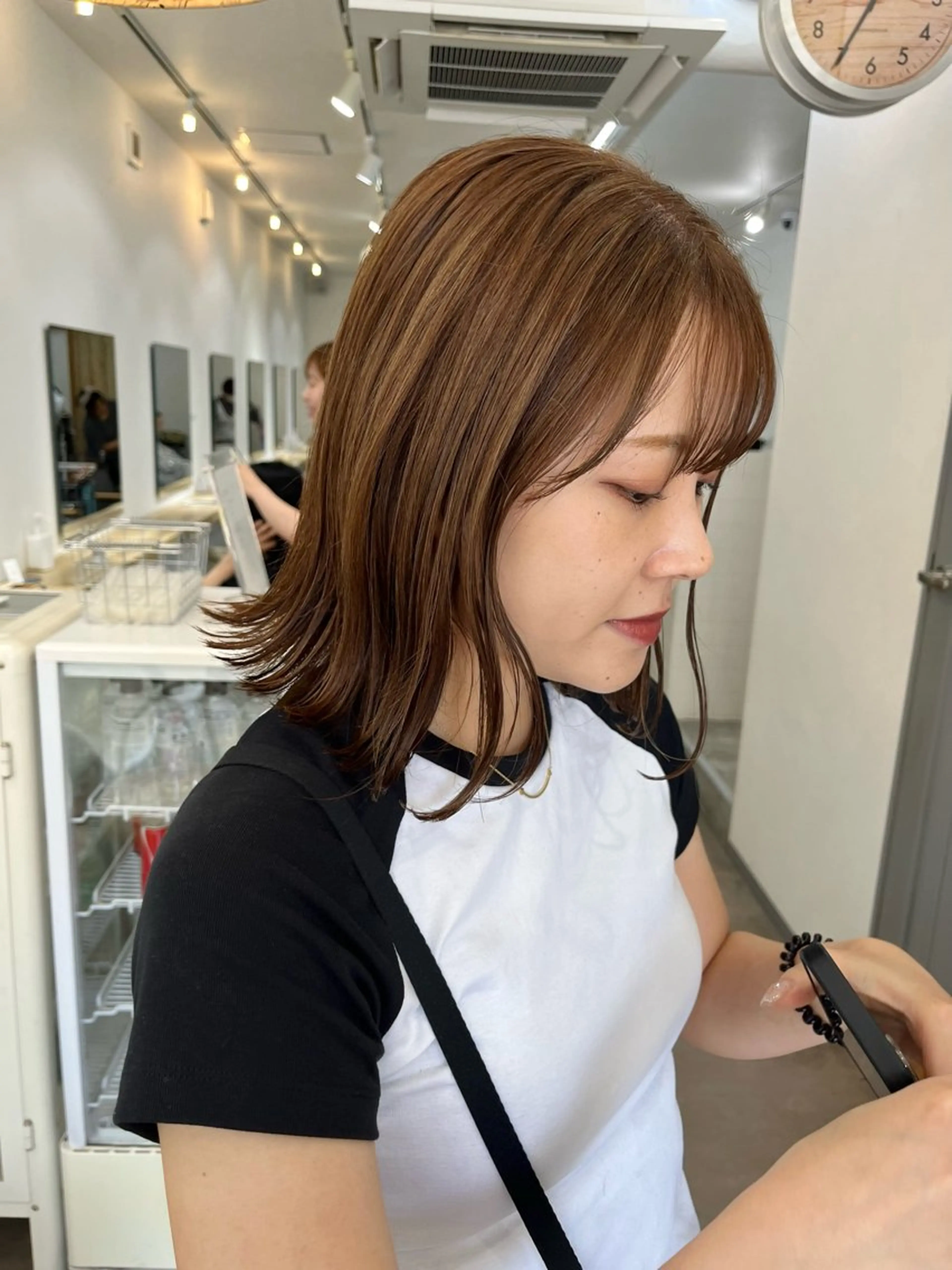 ミディアム カラー カット ヘアカラー トリートメント 🌼sunc HINAMI🌼のヘアスタイル