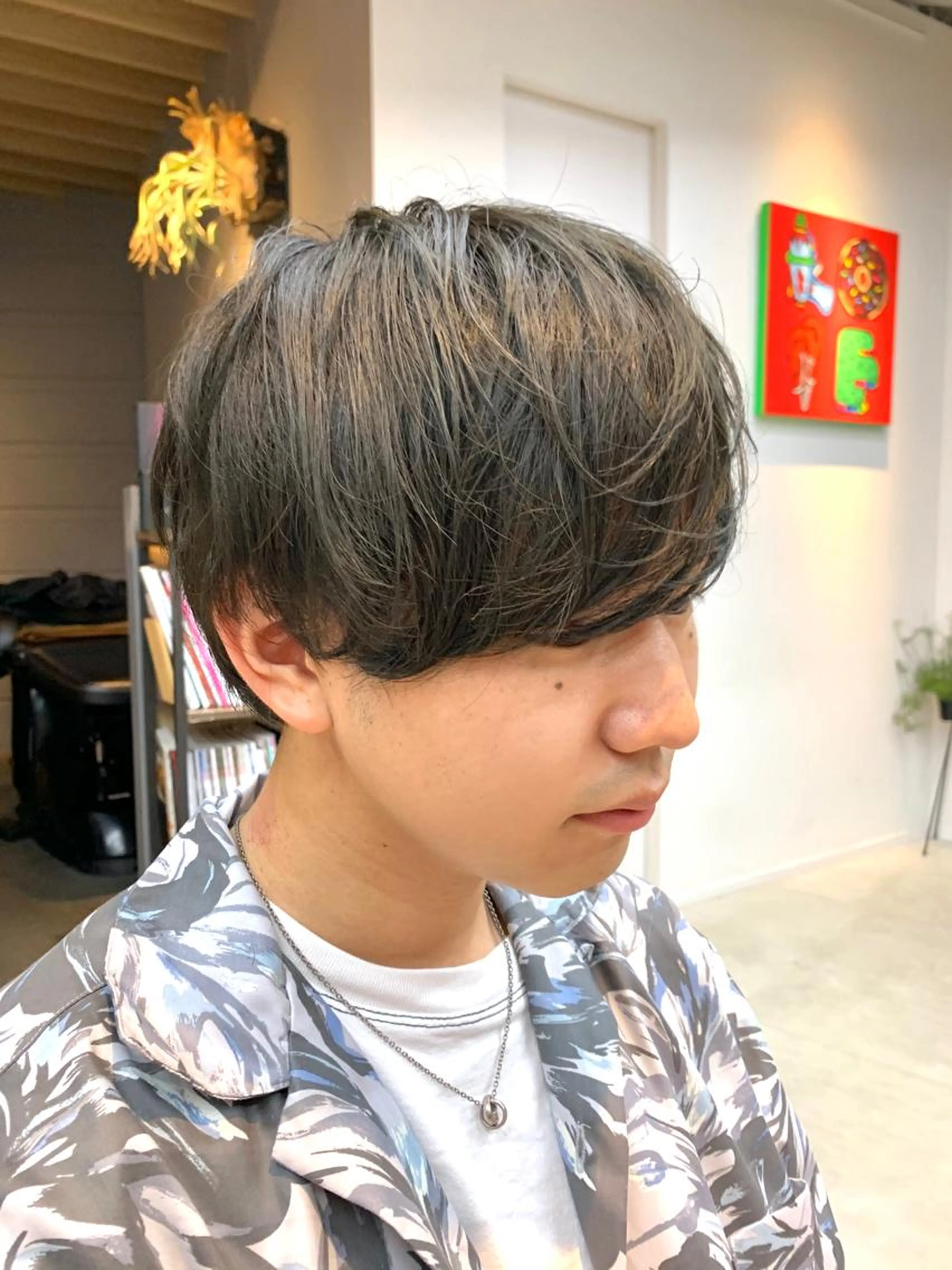 似合わせメンズカット+艶カラーの写真