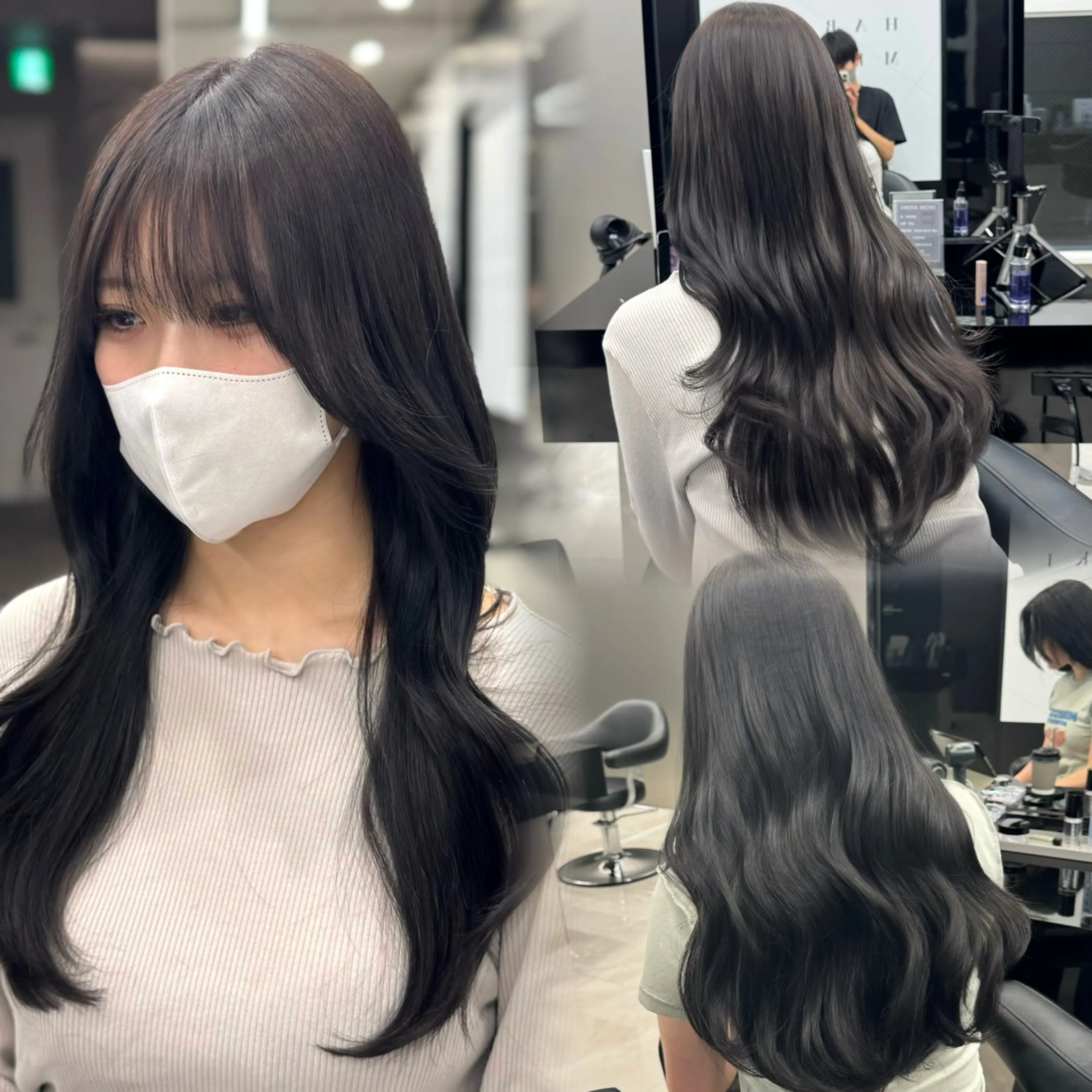 ロング カラー HARUKI MINATO Japan SENDAI所属・🌈【透明感・韓国 ヘア】がっきー🌈のヘアスタイル