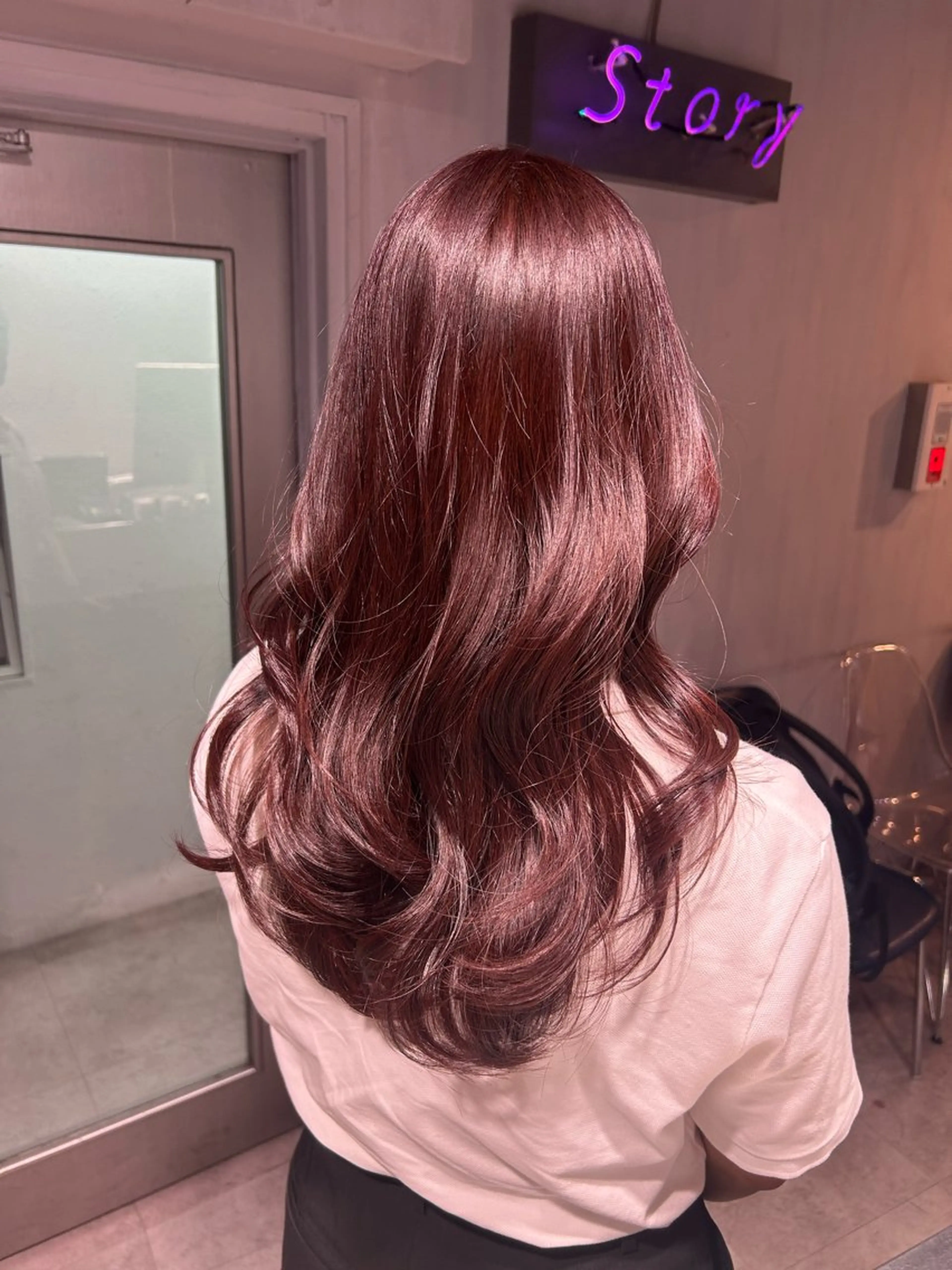 セミロング カット ヘアカラー ヘッドスパ 韓国Style♡ Nanami🇰🇷のヘアスタイル