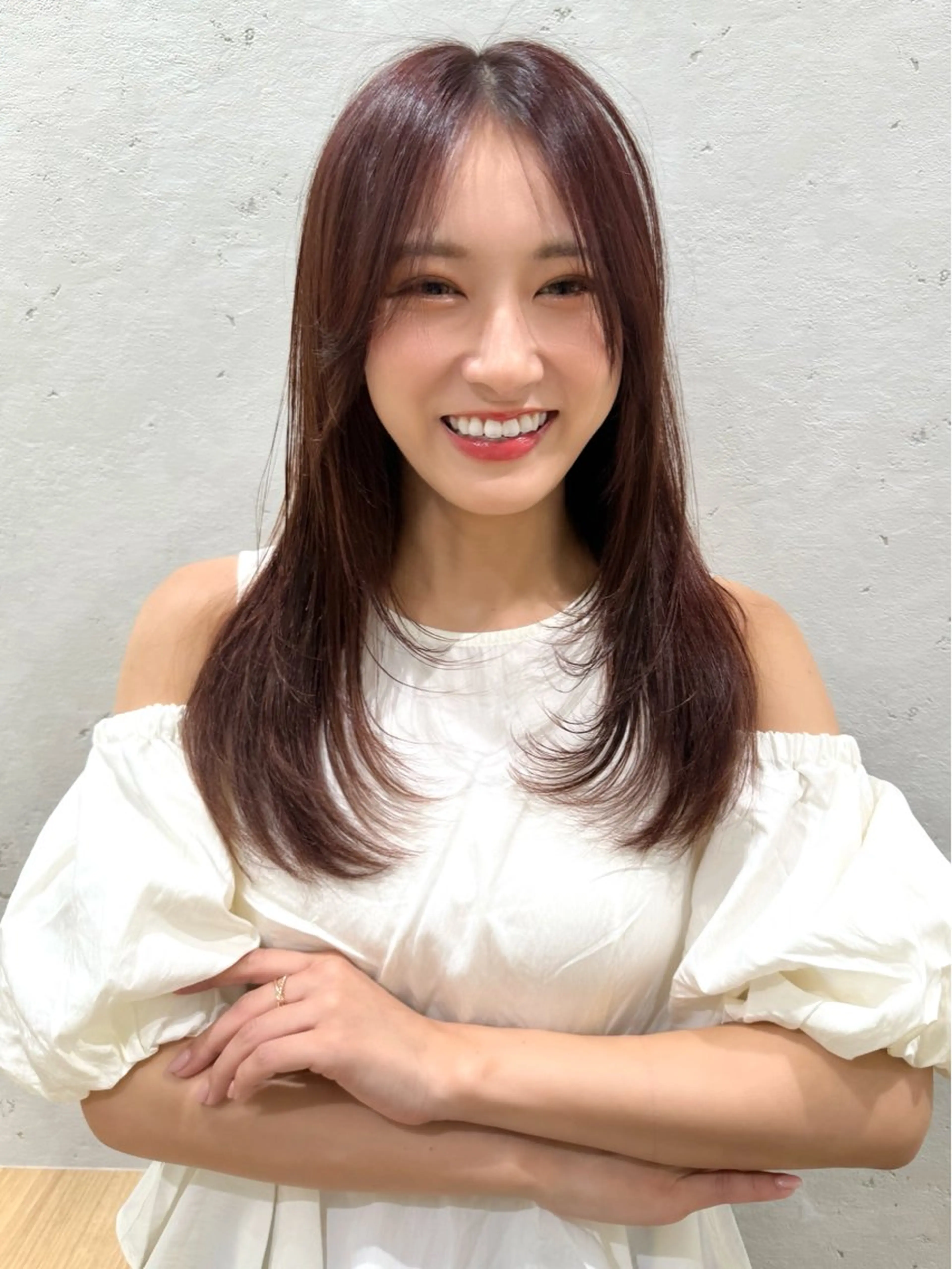 ロング カット ヘアカラー トリートメント 産休中2026.4月 復帰予定/野崎華代のヘアスタイル