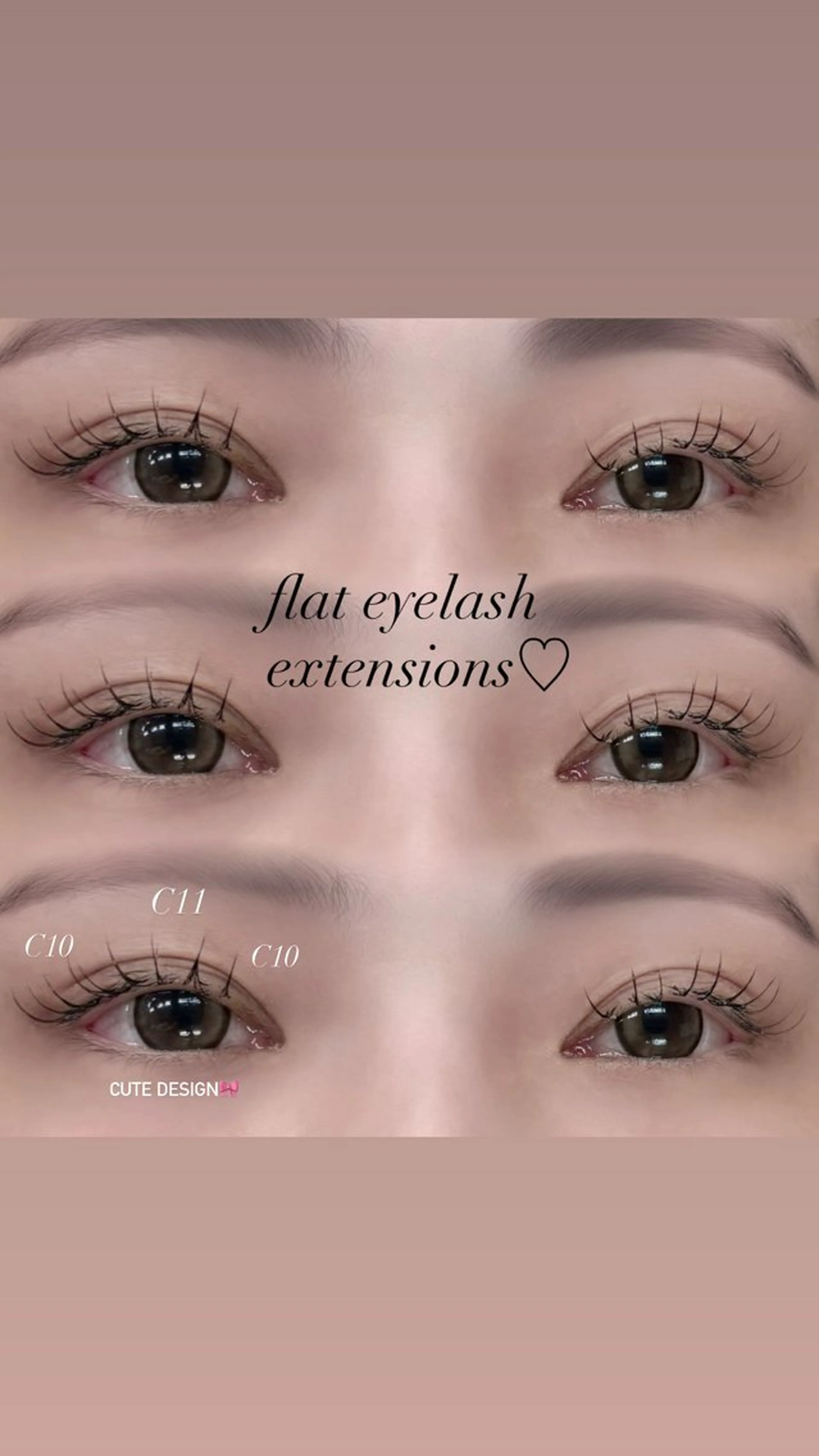 マツエク・マツパ フラットラッシュ 心 【EYELA】のマツエク・マツパデザイン