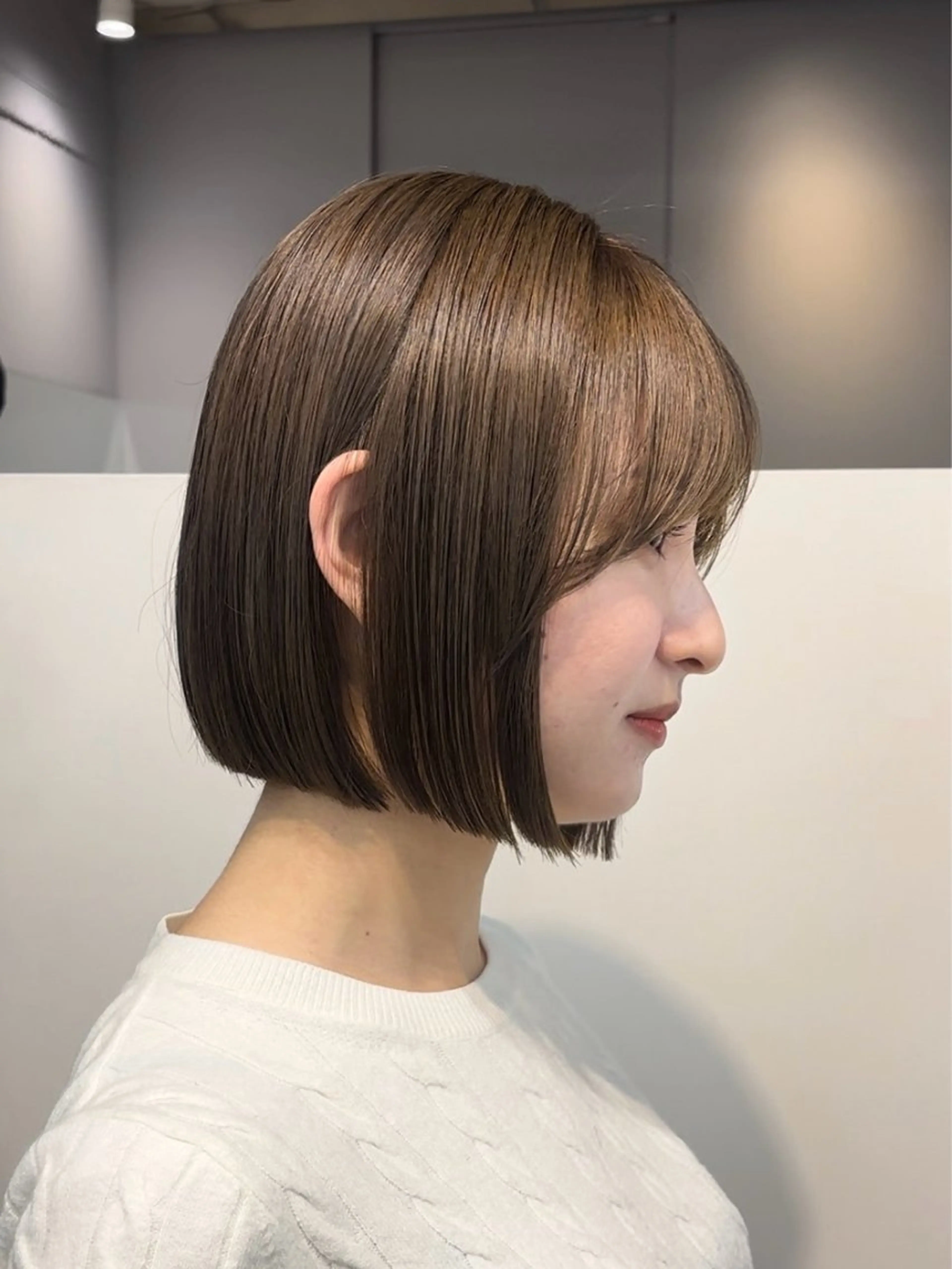 ショート カラー ベージュカラー ブリーチ ブリーチなしカラー ボブ ❣️圧倒的透明感ヘア ❣️yukinaのヘアスタイル