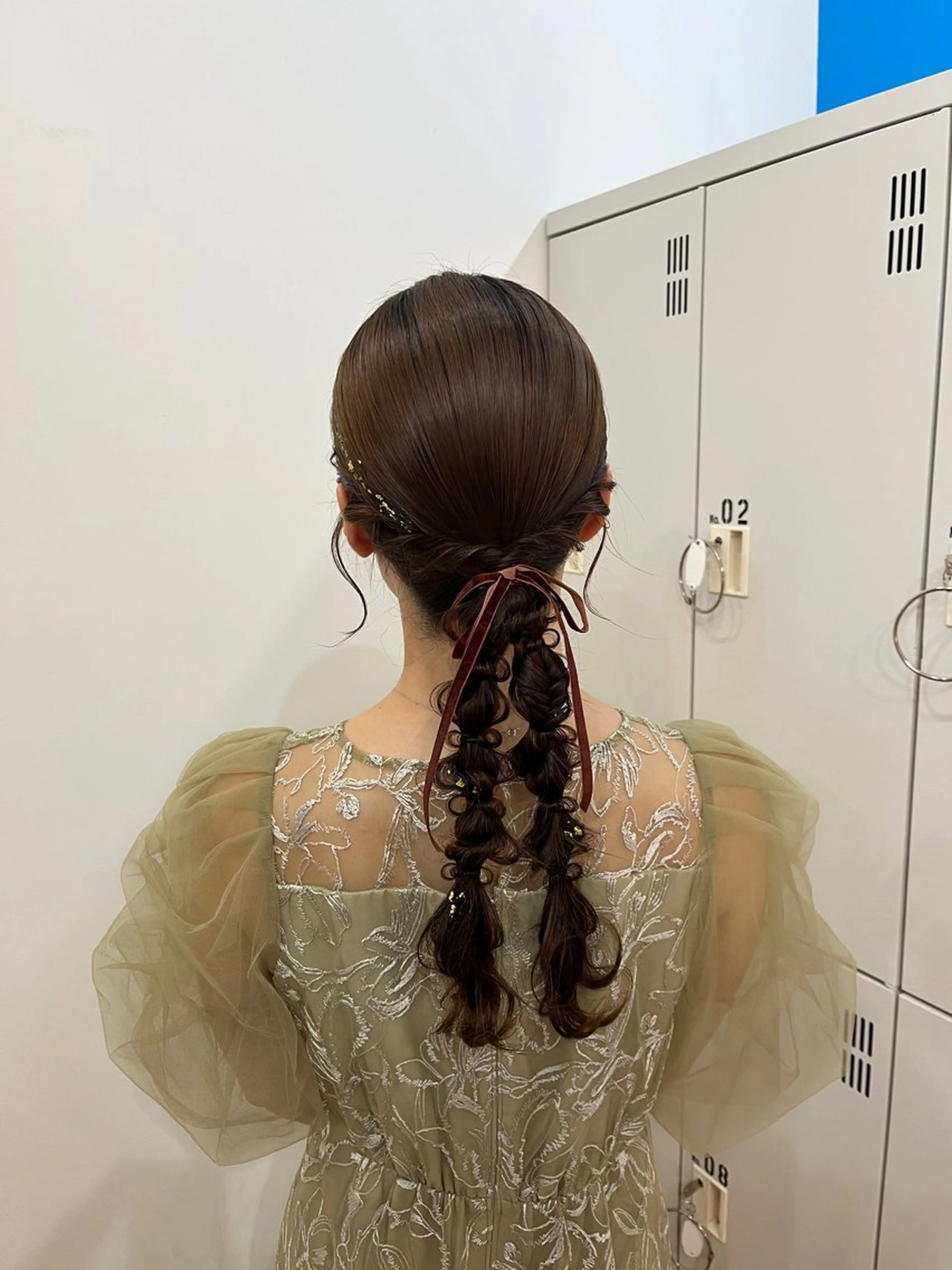 ミディアム ヘアアレンジ ヘアセット FENICE on the beach所属・タニ ヒナタのヘアスタイル