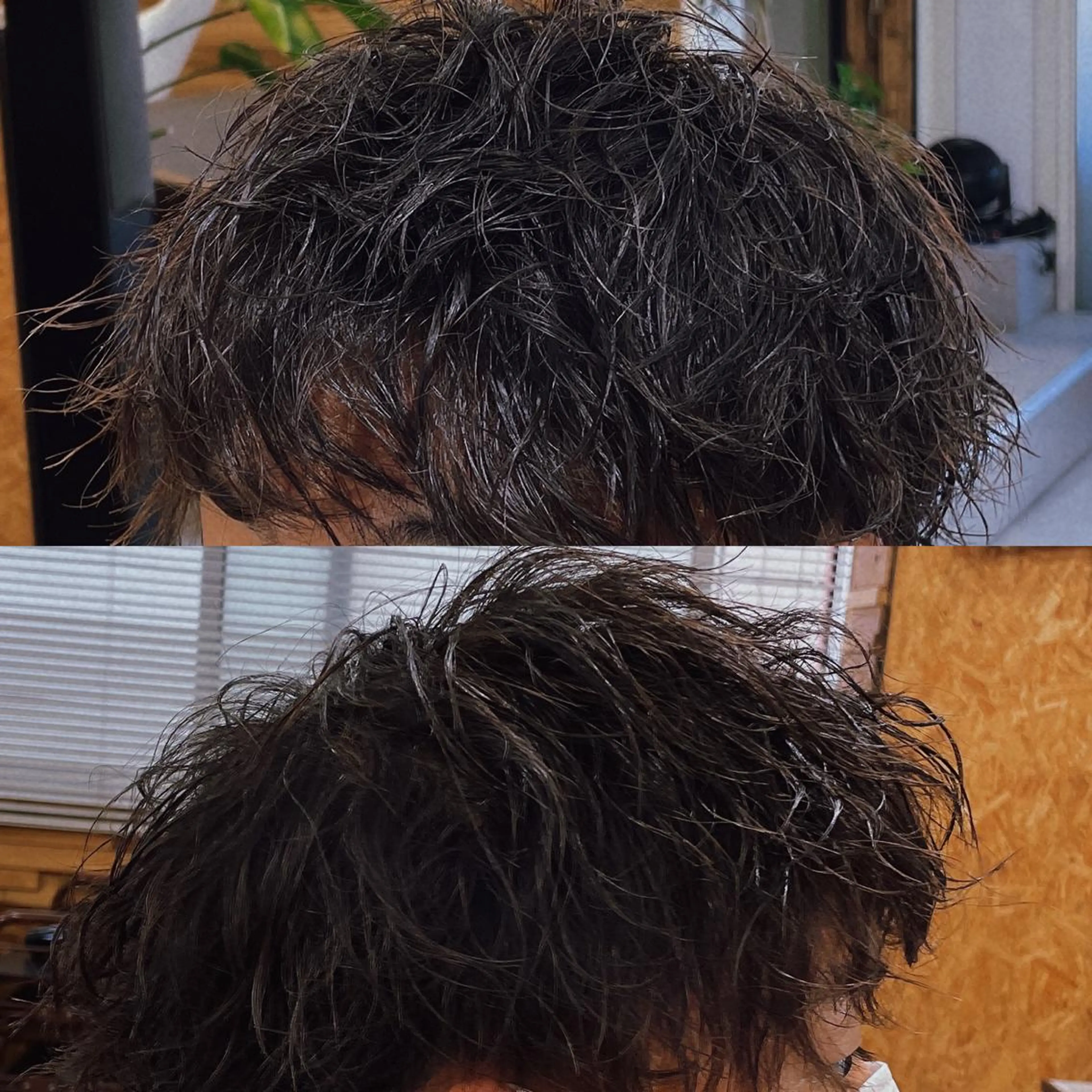 ショート メンズ メンズパーマ かんばら りょーいのヘアスタイル