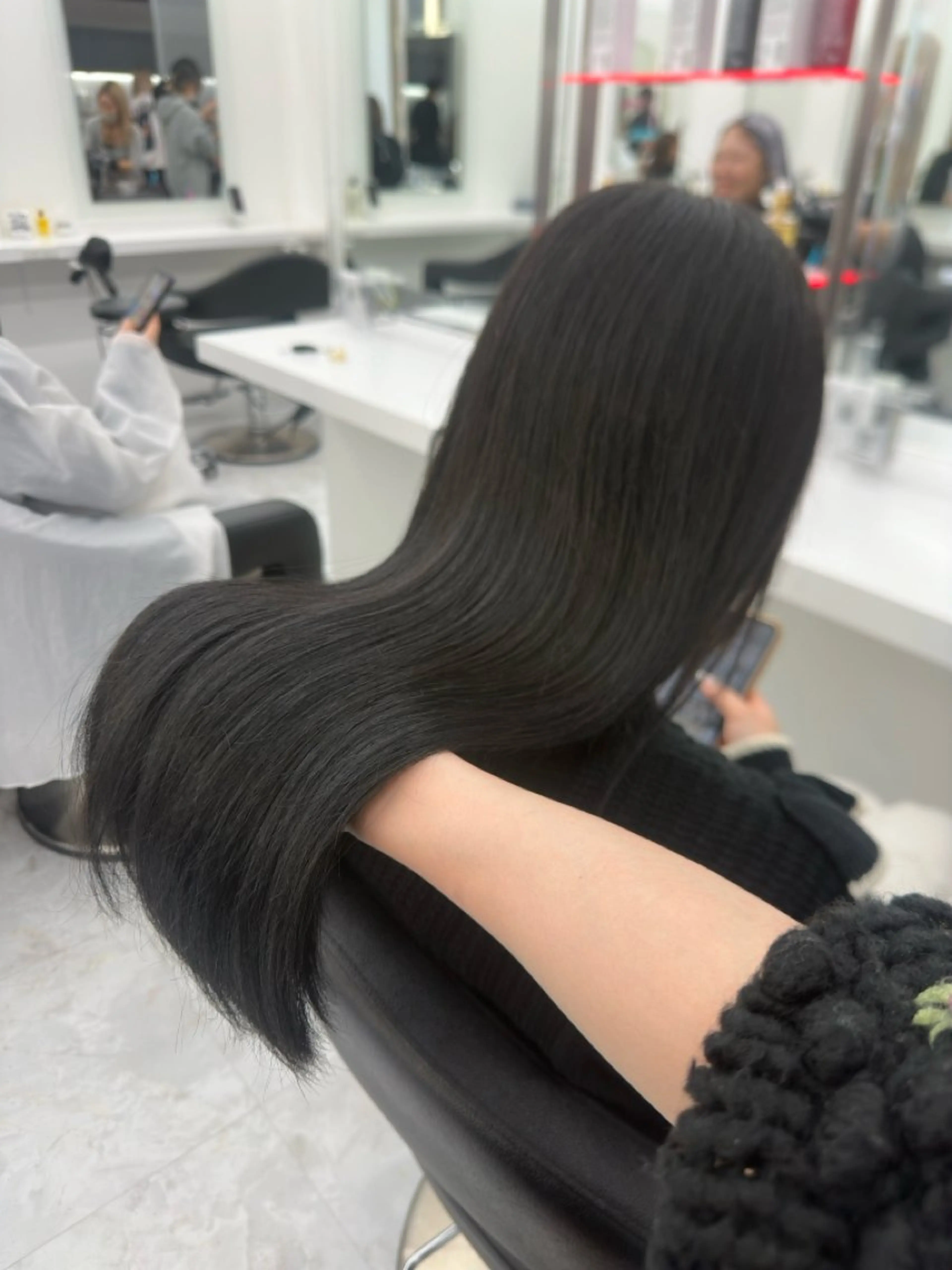 ロング カラー パーマ ヘアアレンジ メンズ キッズ ♥️韓国ヘア レイヤー♥️ゆりのヘアスタイル