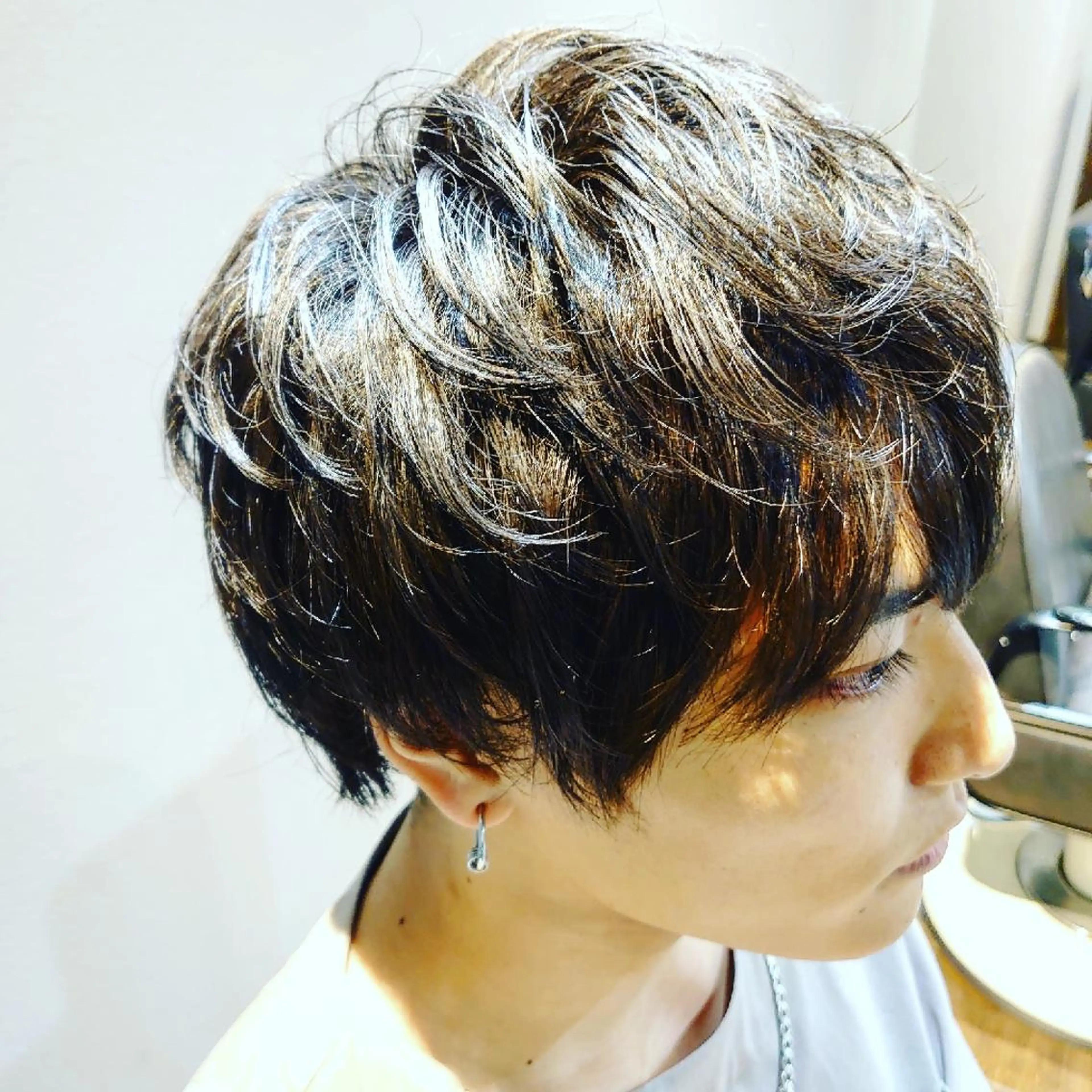 ミディアム ミディアムパーマ 川端 智治のヘアスタイル