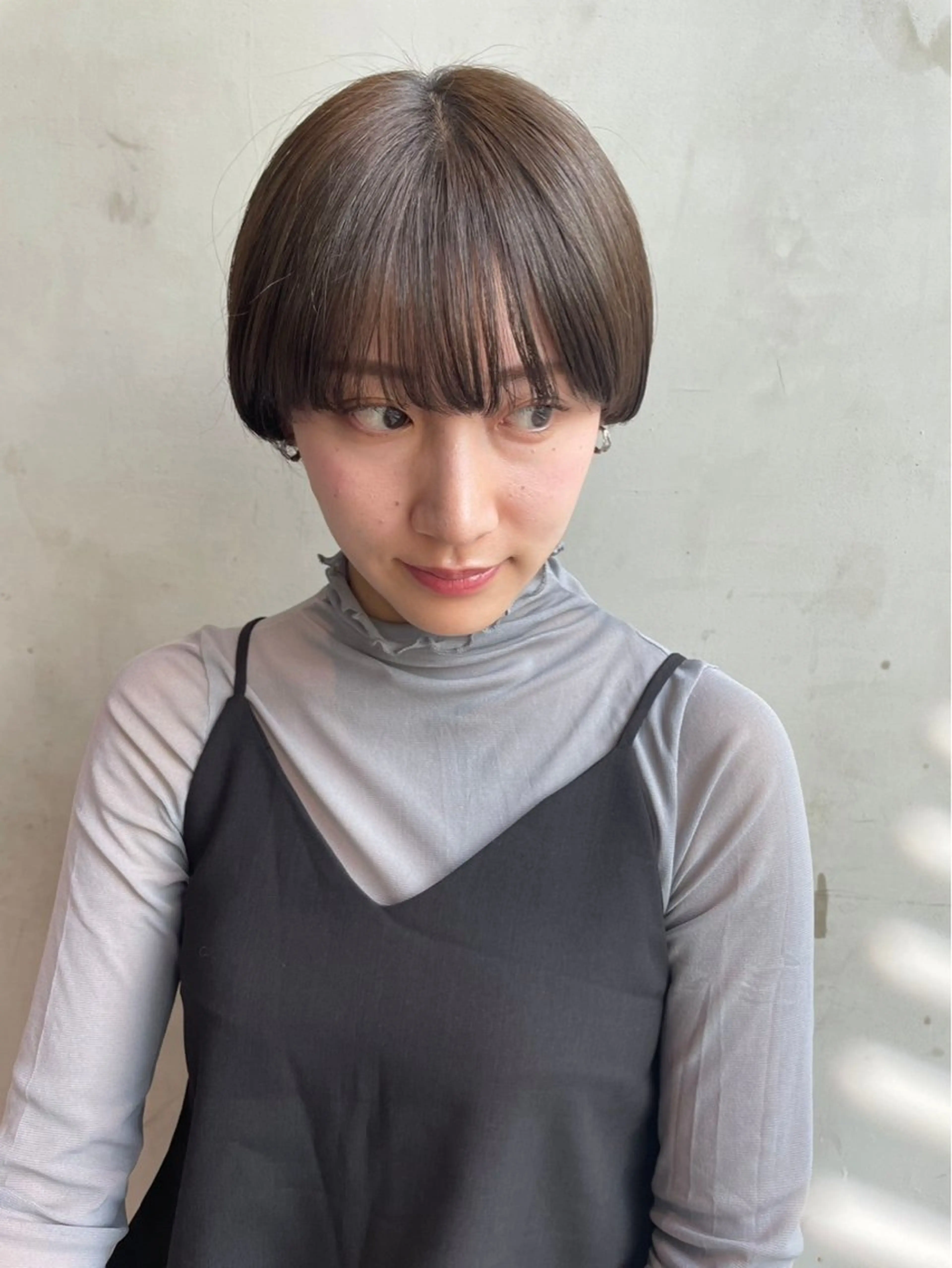 ショート カラー パーマ ショートボブ アディクシーカラー ブリーチ ケアブリーチ デザインカラー カット CEINE OURのヘアスタイル