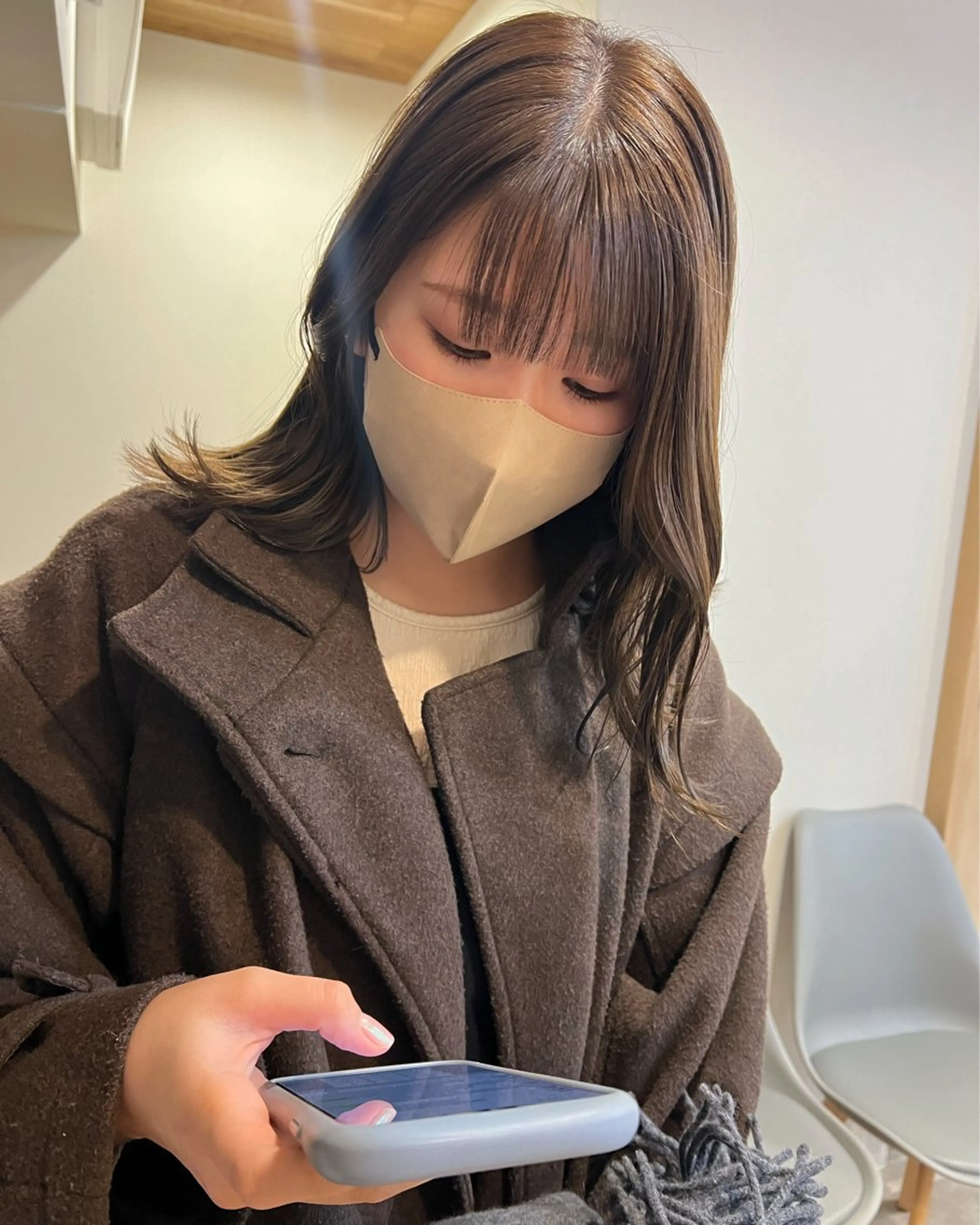 ミディアム カラー カット ヘアカラー トリートメント トレンドと似合わせ/ マンツーマン/西上楓のヘアスタイル