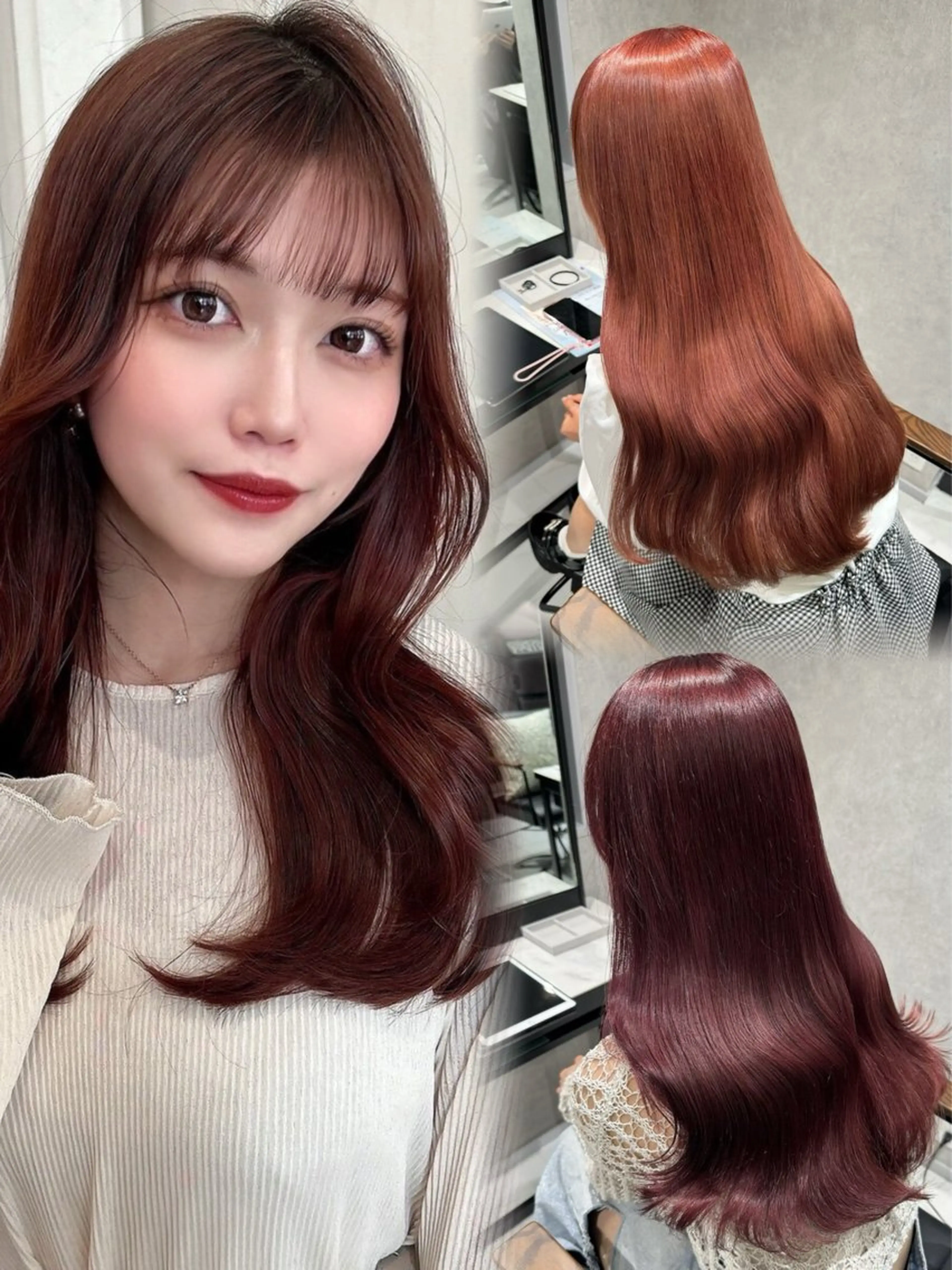 《ワンカラー》✨秋に向けた暖色カラー/大人気チェリーレッド🍒オレンジ🍊の写真