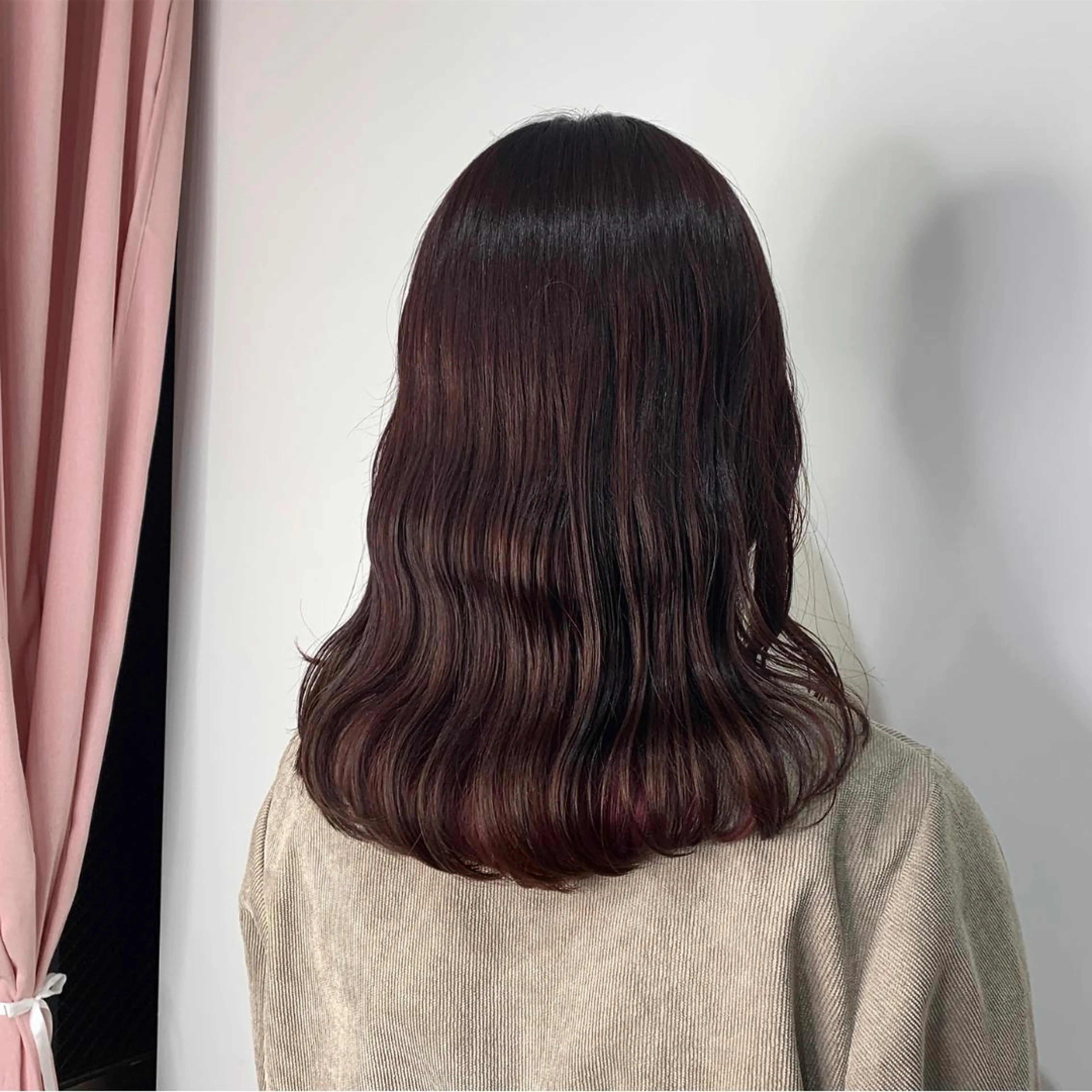 セミロング カラー カット ヘアカラー HARUKA韓国ヘア /Luana梅田のヘアスタイル