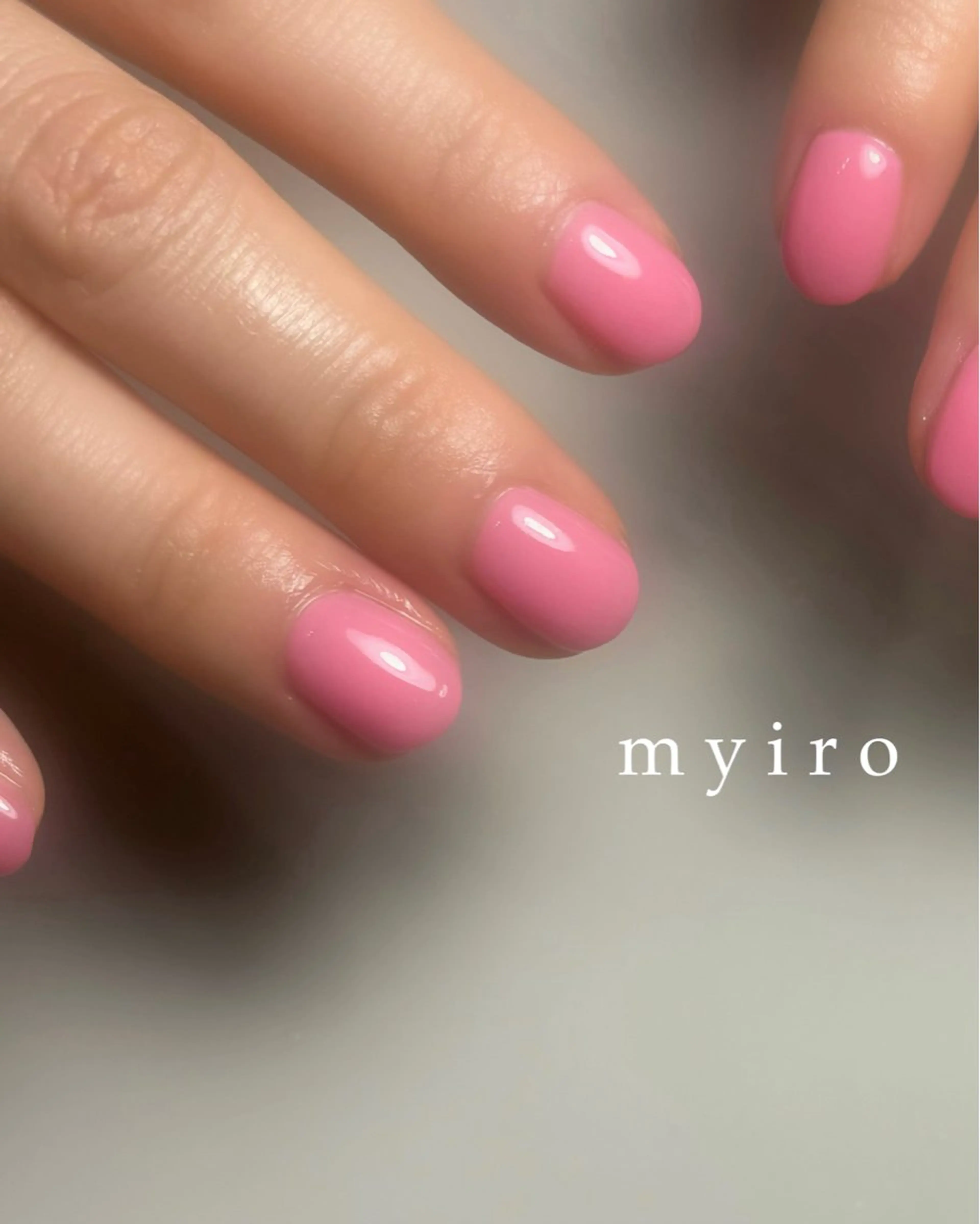 ネイル ピンク ハンドネイル myiro【マイロ】 林のネイルデザイン